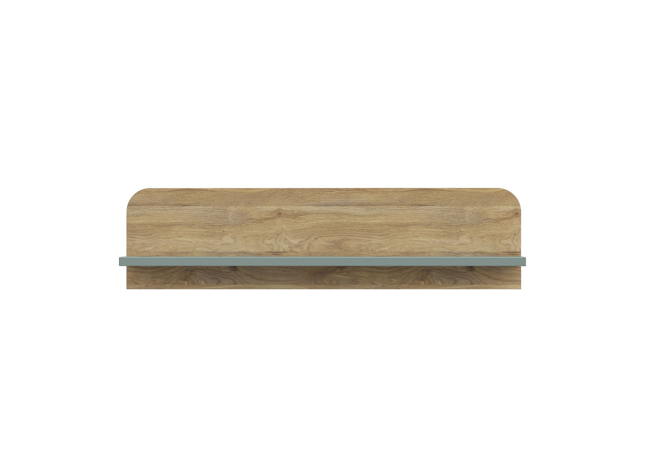 Aperçu - Tablette murale Hoa 100x26x22cm - décor - chêne mauvella/vert