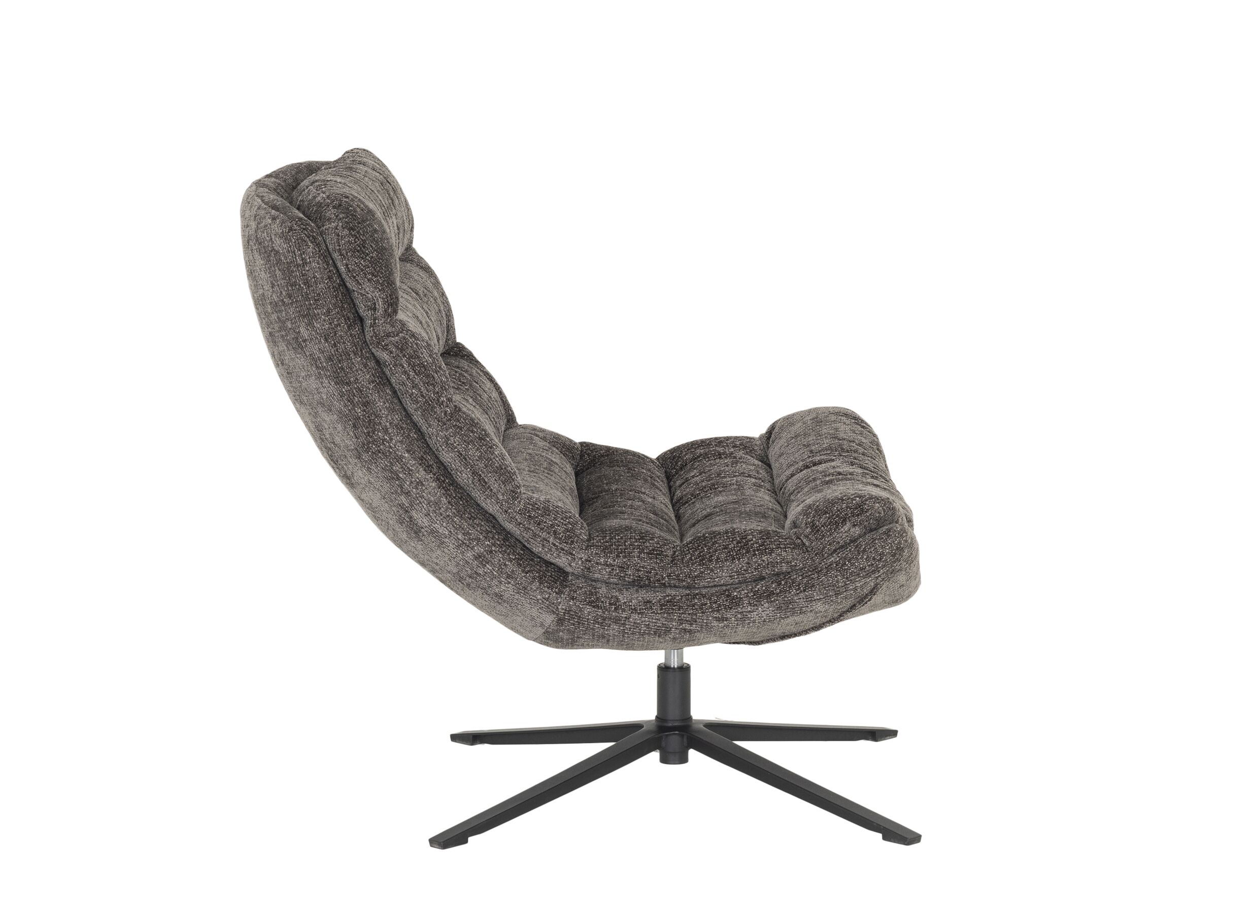 Aperçu - Fauteuil Leto 81x99x92cm - tissu - anthracite