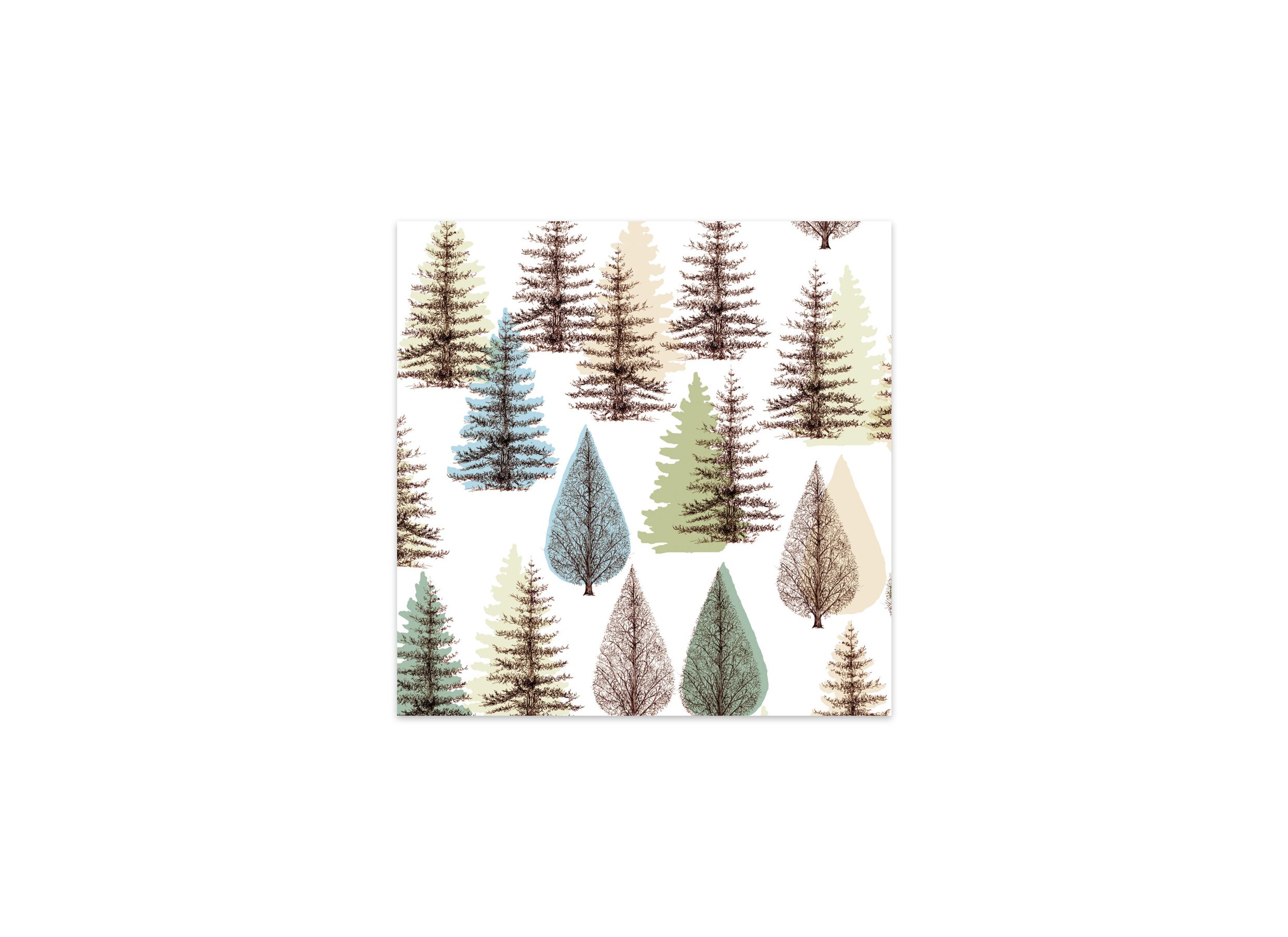 Hoofdfoto - Abeti 33x33cm - papier - multicolor 20 stuks