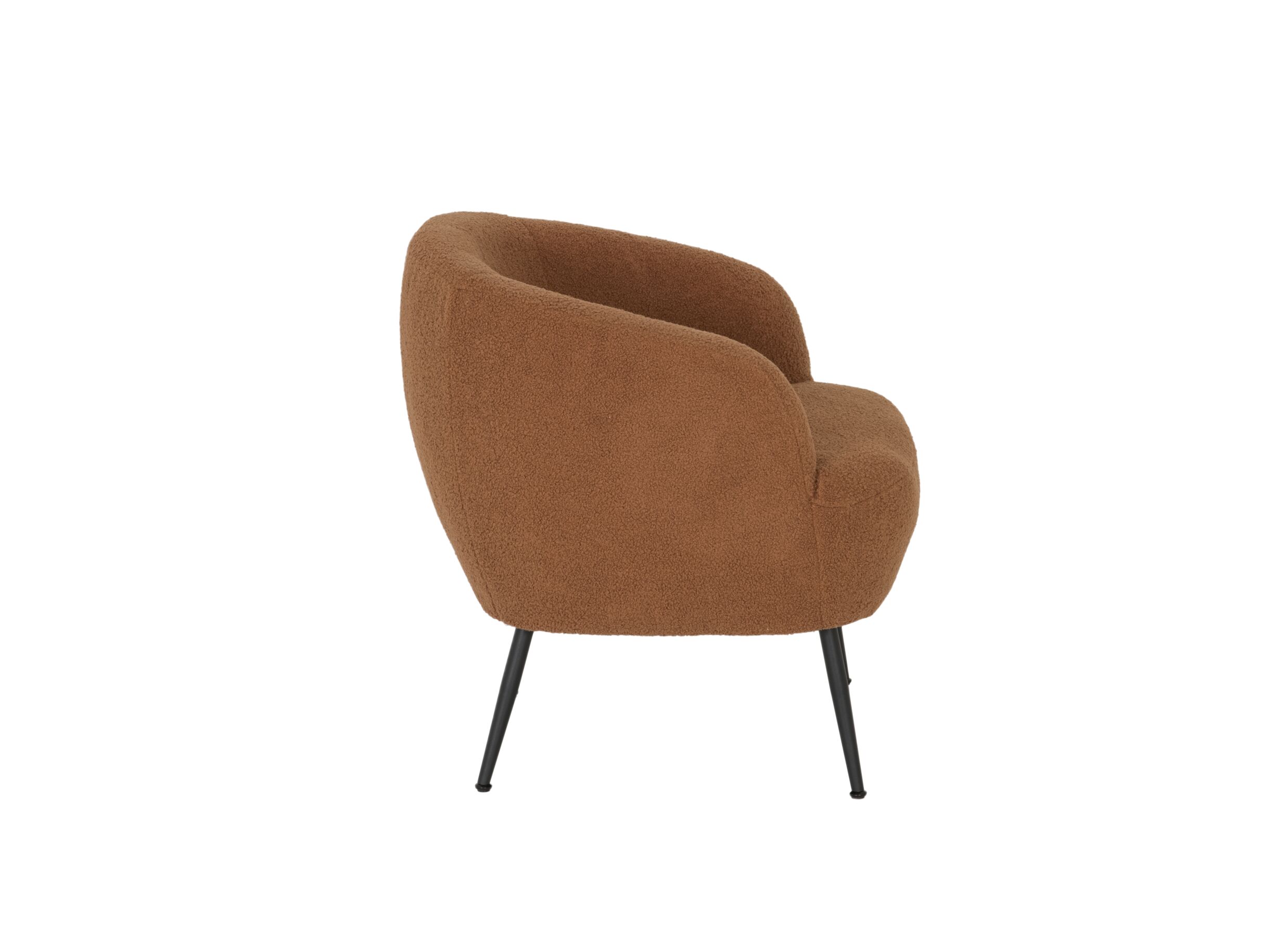 Fauteuil Teddy Bear 68x70x73cm - bouclé - roest