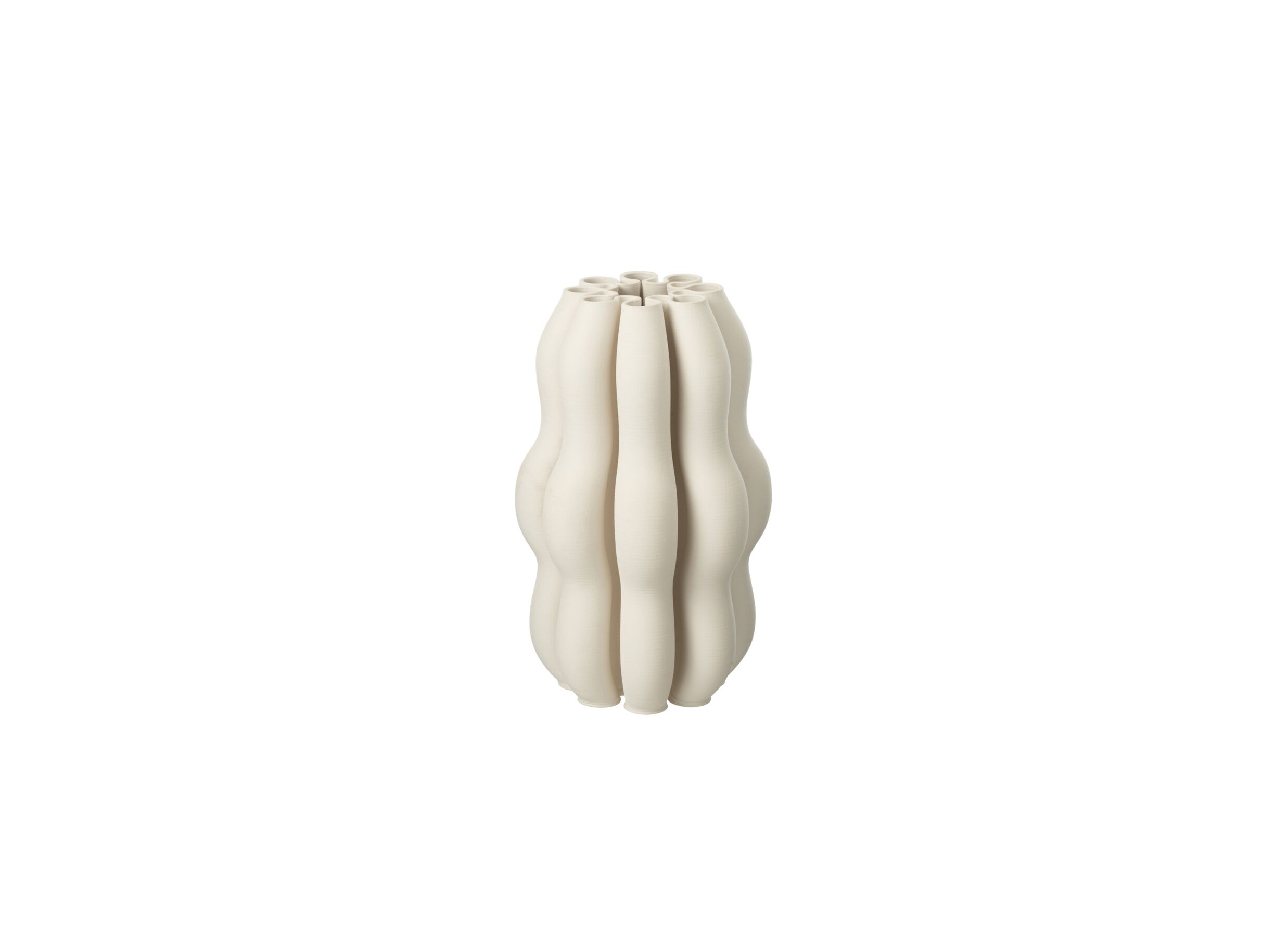 Vaas Naos H40cm - keramiek - beige - Vase Naos H40cm - céramique - beige