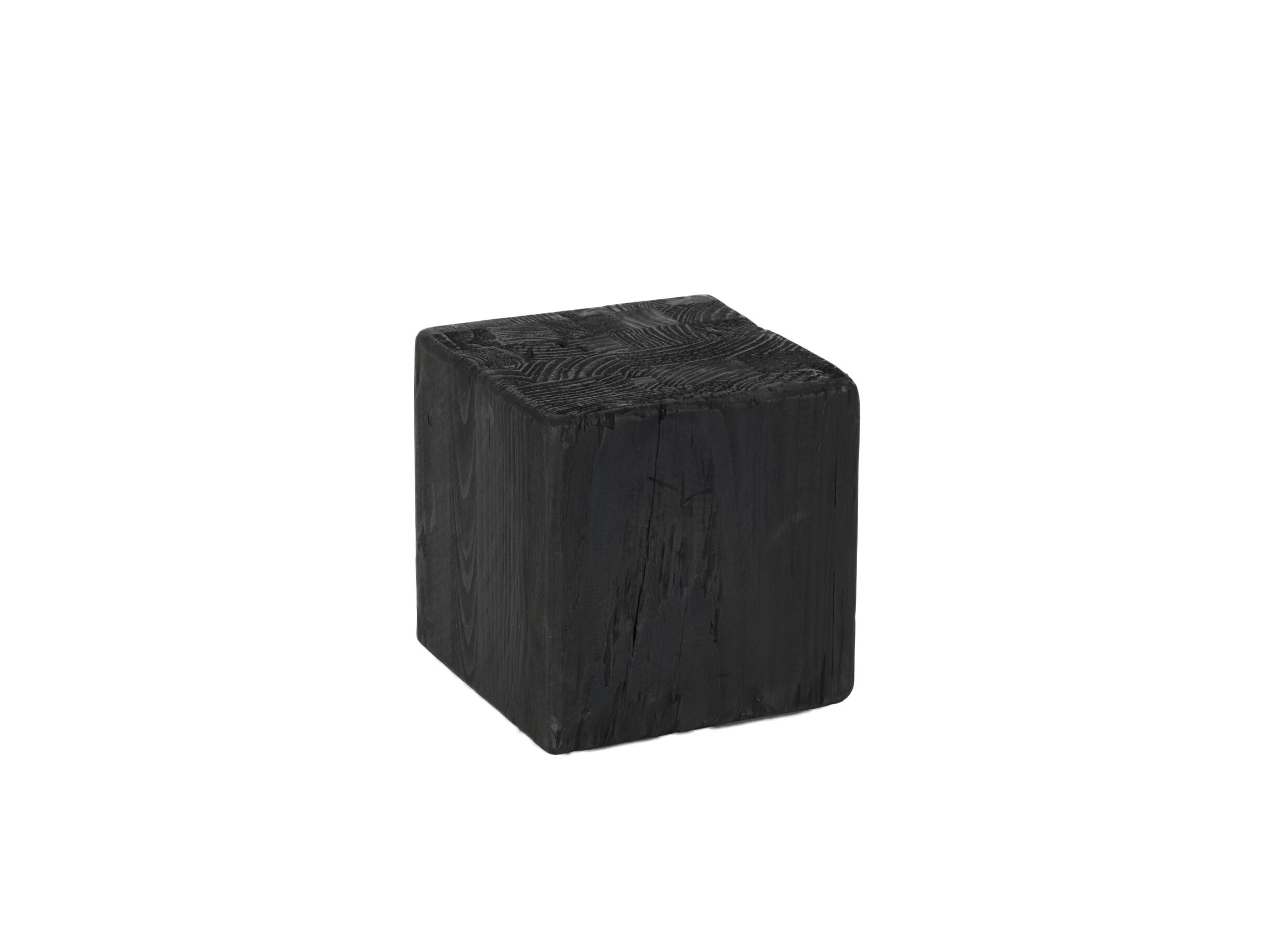Colonne Qubit 20x20x20cm - Colonne Qubit 20x20x20cm - sapin massif recyclé - noir