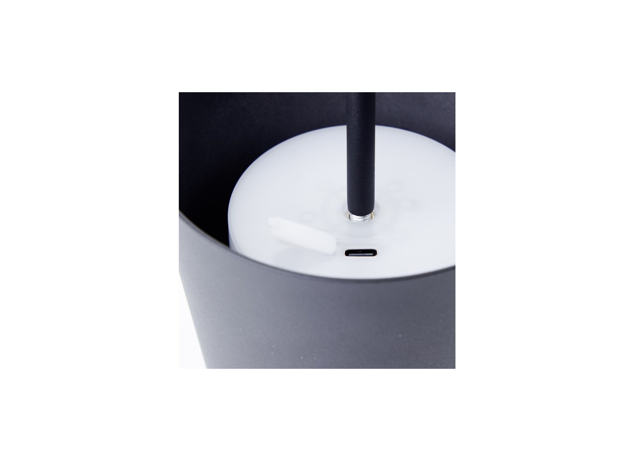 Lampe de table Kaami H37cm noir