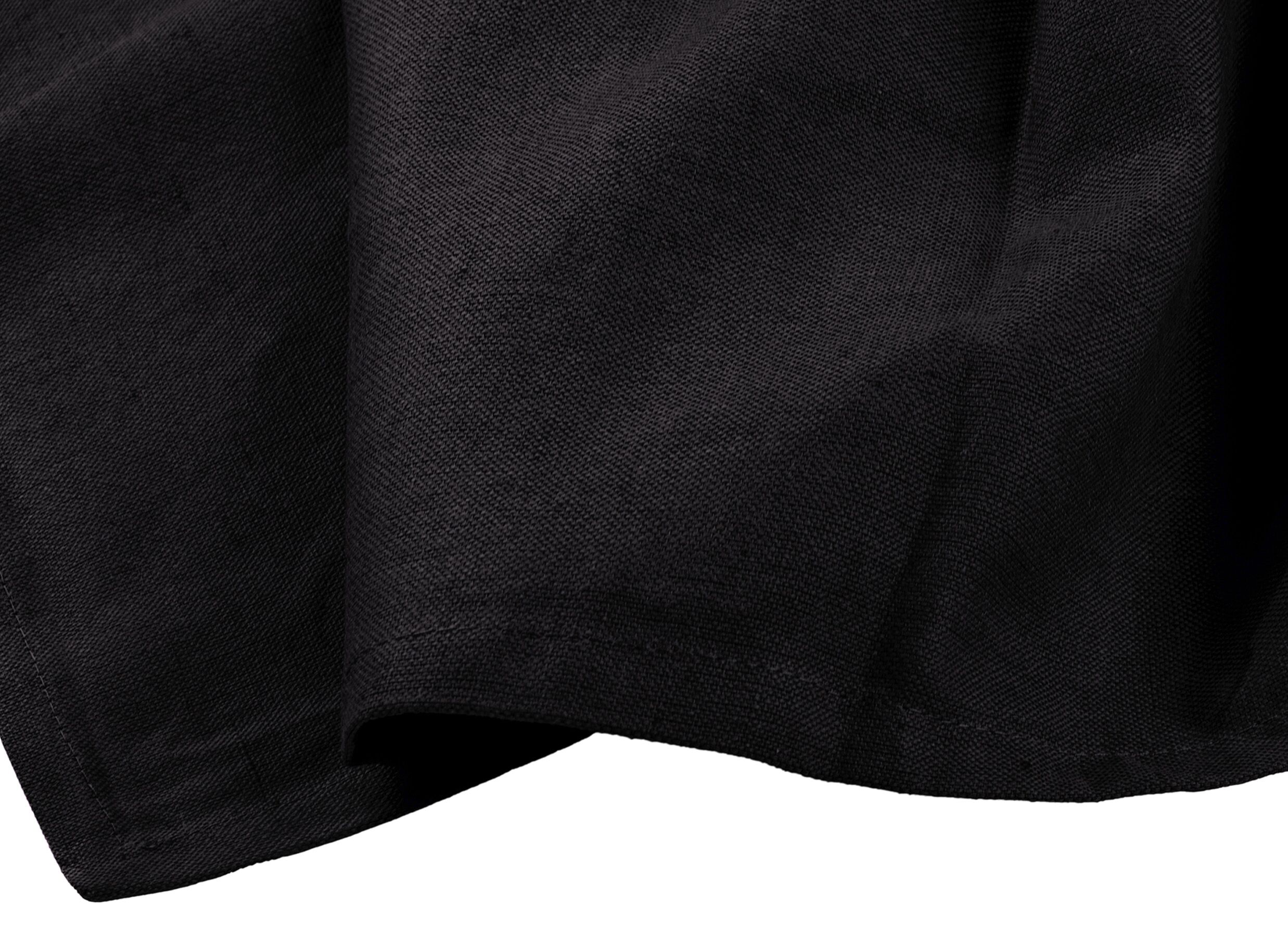 Foto ambiance - Nappe WOW Essence Midnight 2pc 150x300cm - coton & lin - noir