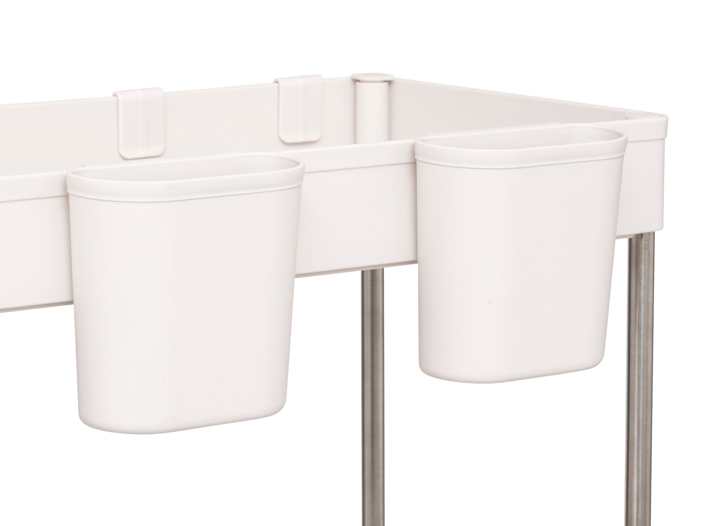 Detailfoto - Organizer 2 niveaus 21,5x40,7x34cm - kunststof - beige