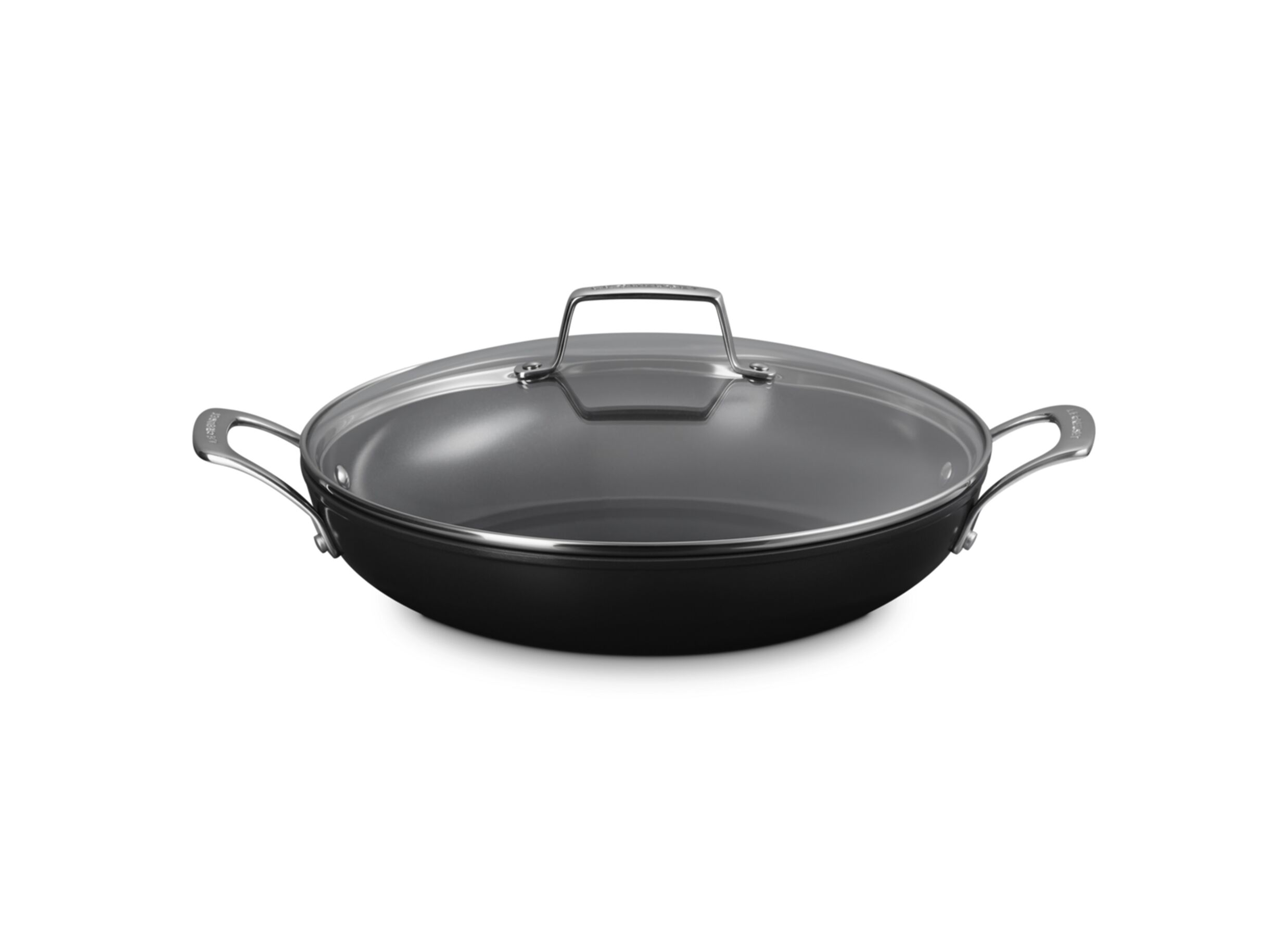 Sauteerpan Le Creuset Provençaal met deksel Ø30cm - aluminium - zwart - Sauteuse Le Creuset Provençaal avec couverture Ø30cm - aluminium - noir