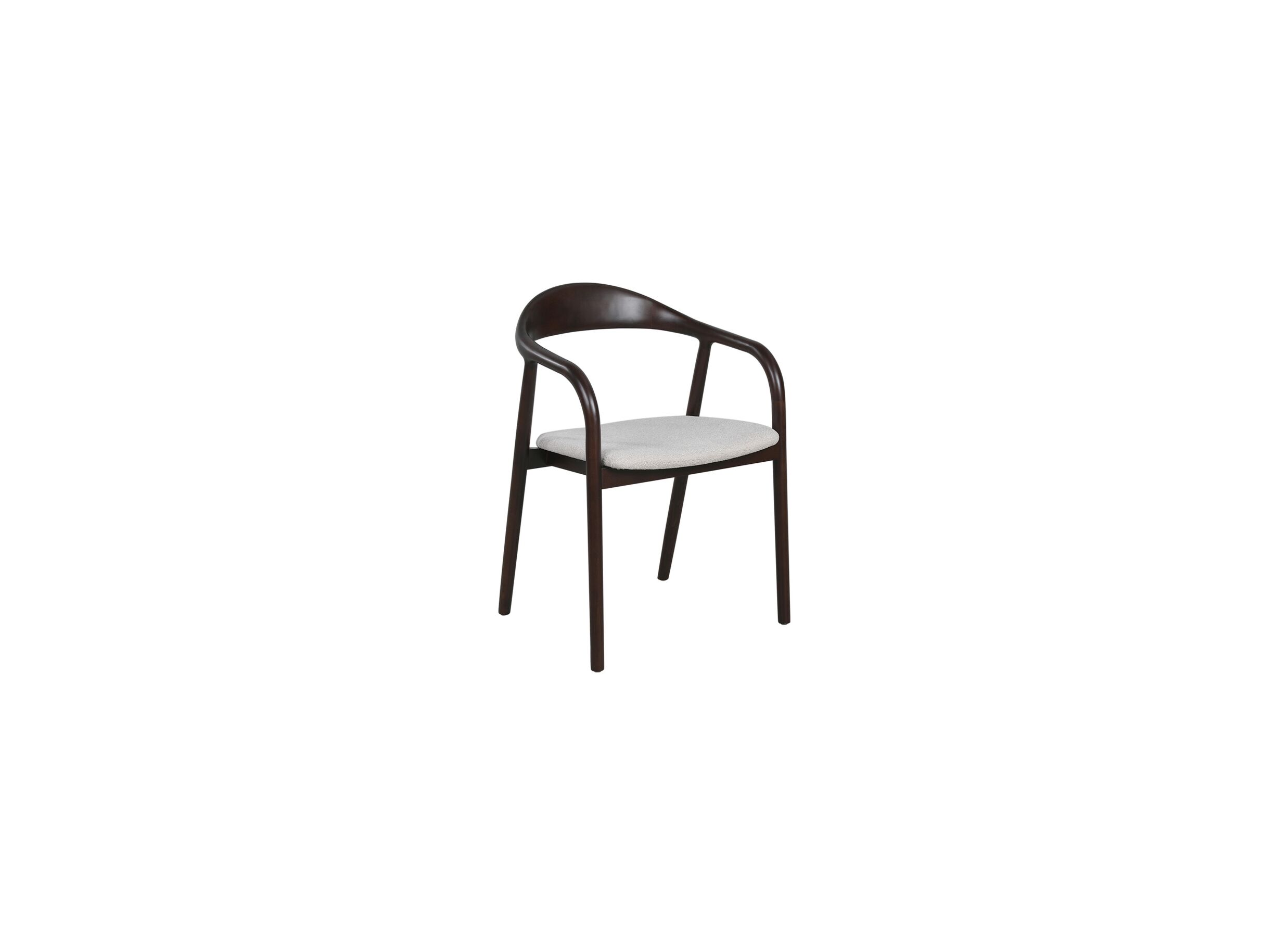 Hoofdfoto - Stoel Donna 56,5x53x79,4cm - eik fineer & polyestervezel - walnoot
