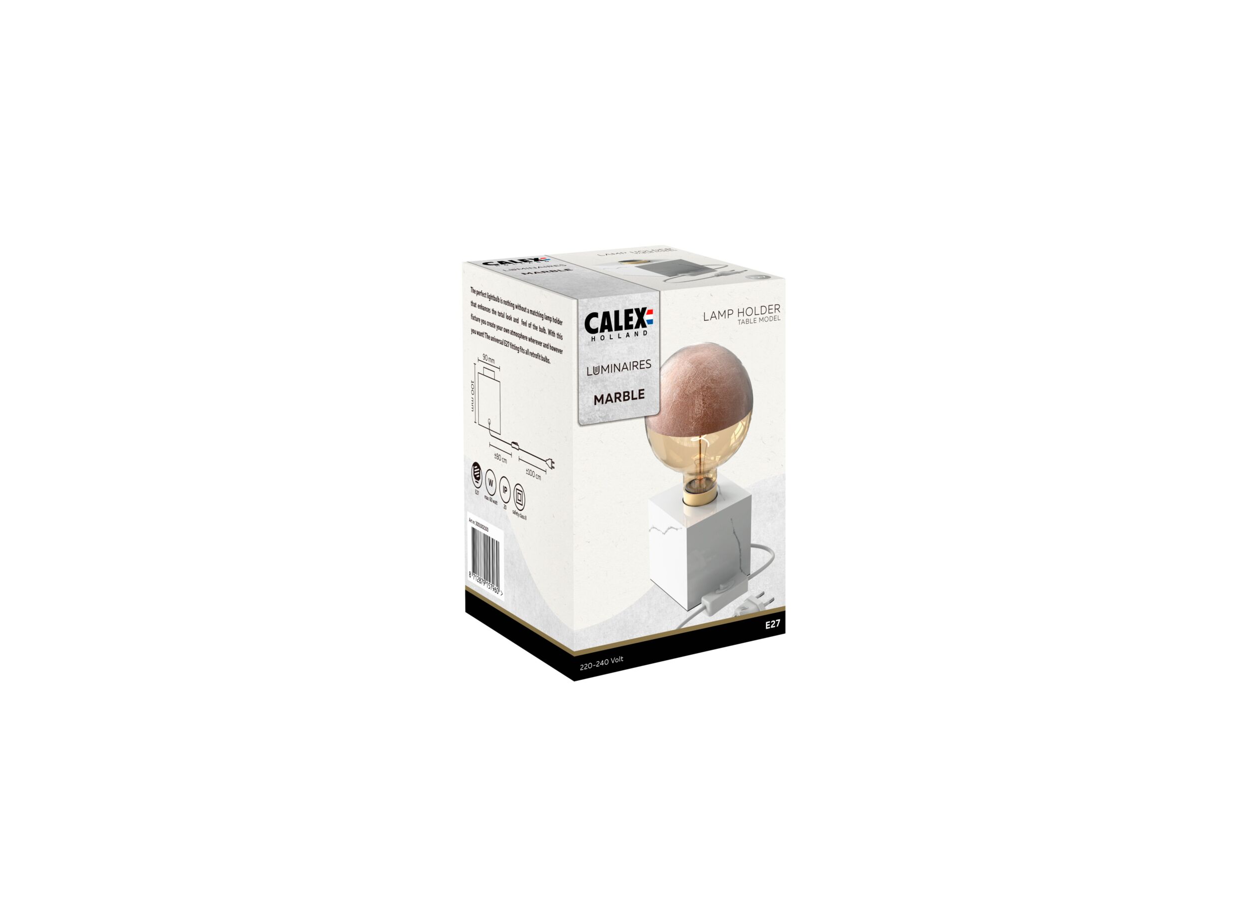 Tafellamp Marble E27 H9cm