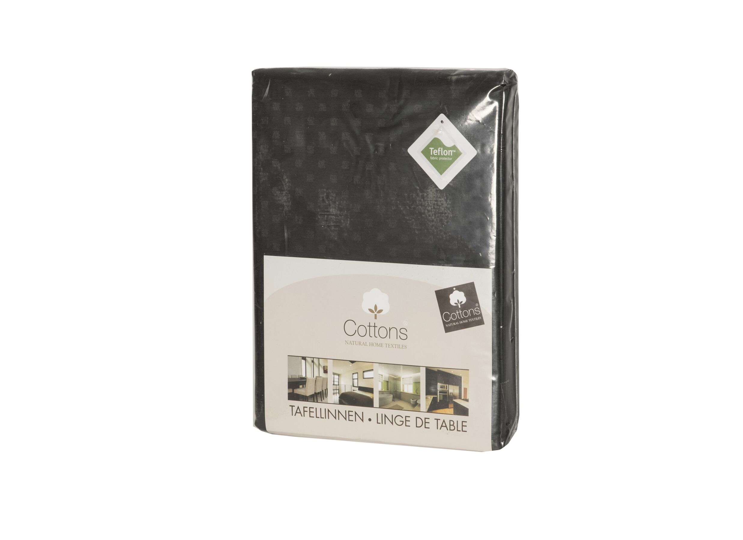 Aperçu - Serviette Teflon 50x50cm - tissu - noir losange