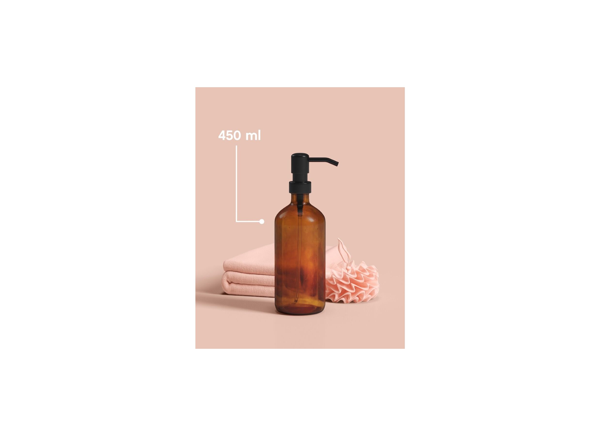Foto ambiance - Distributeur de savon ambre