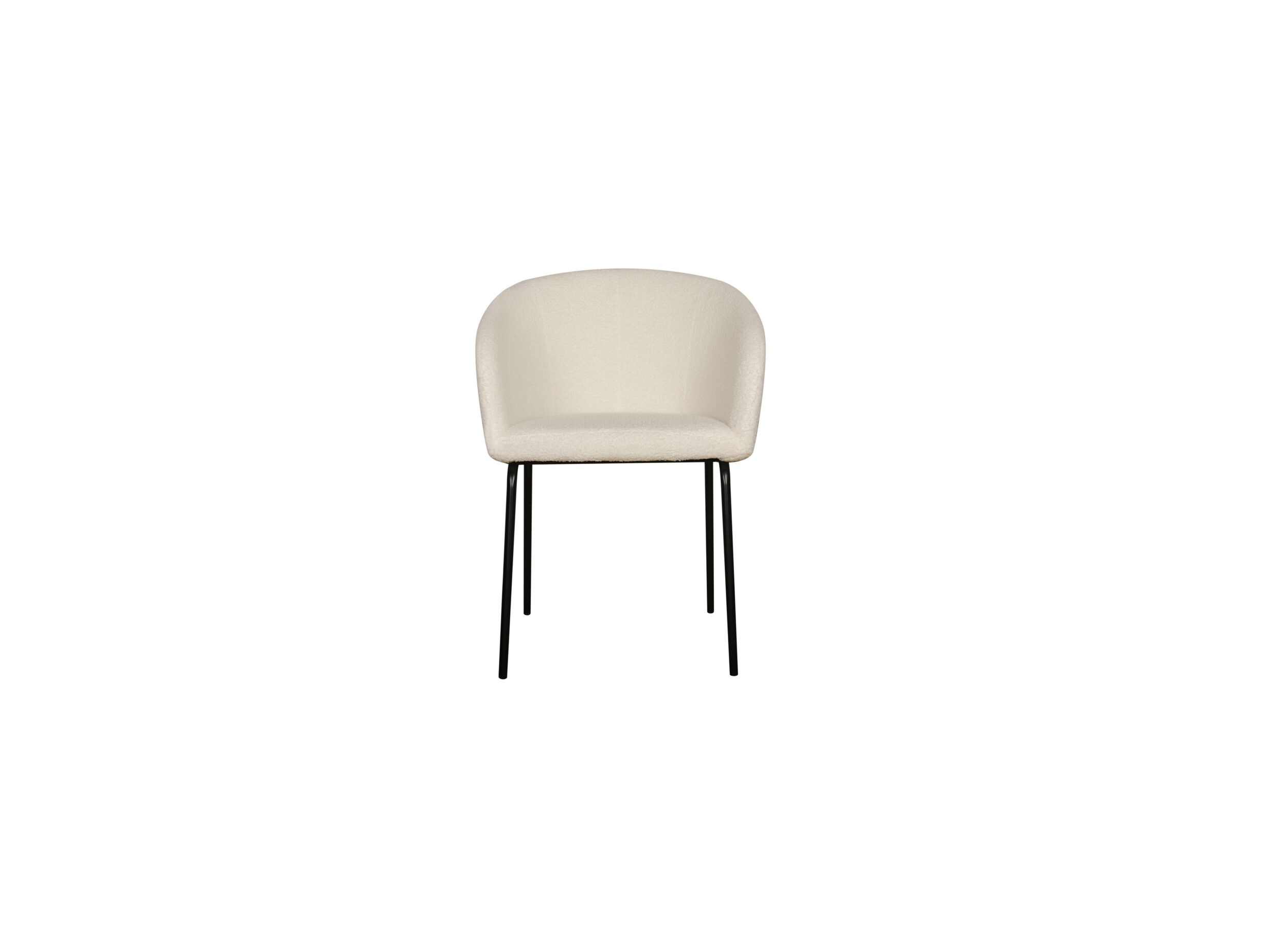 Aperçu - Chaise Nimbus 59x61x77cm - bouclé - blanc