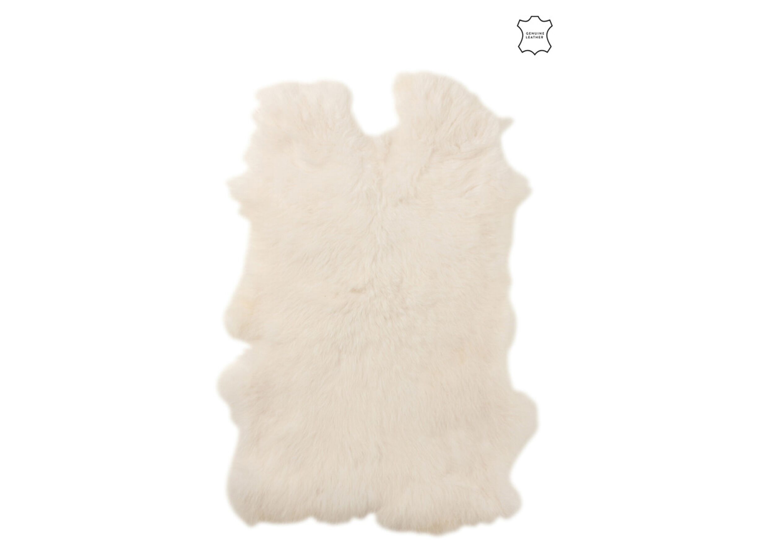 Plus Important - Fourrure de lapin 34x45cm - blanc