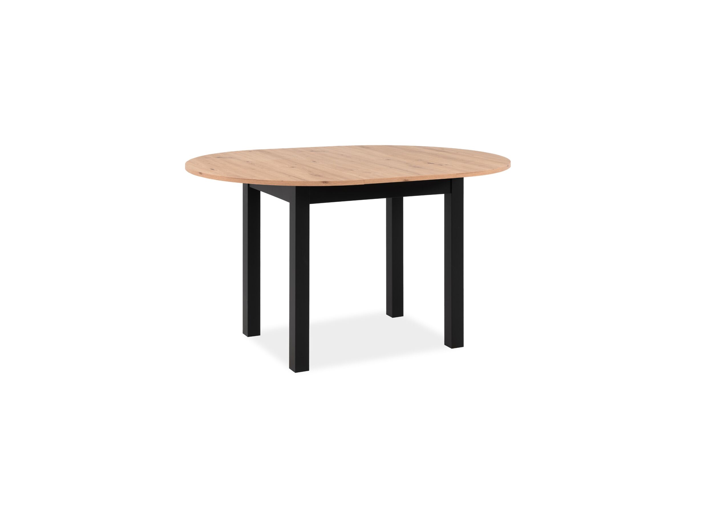 Overzichtsfoto - Ronde tafel Coburg 100/140x100cm - melamine - artisanal oak