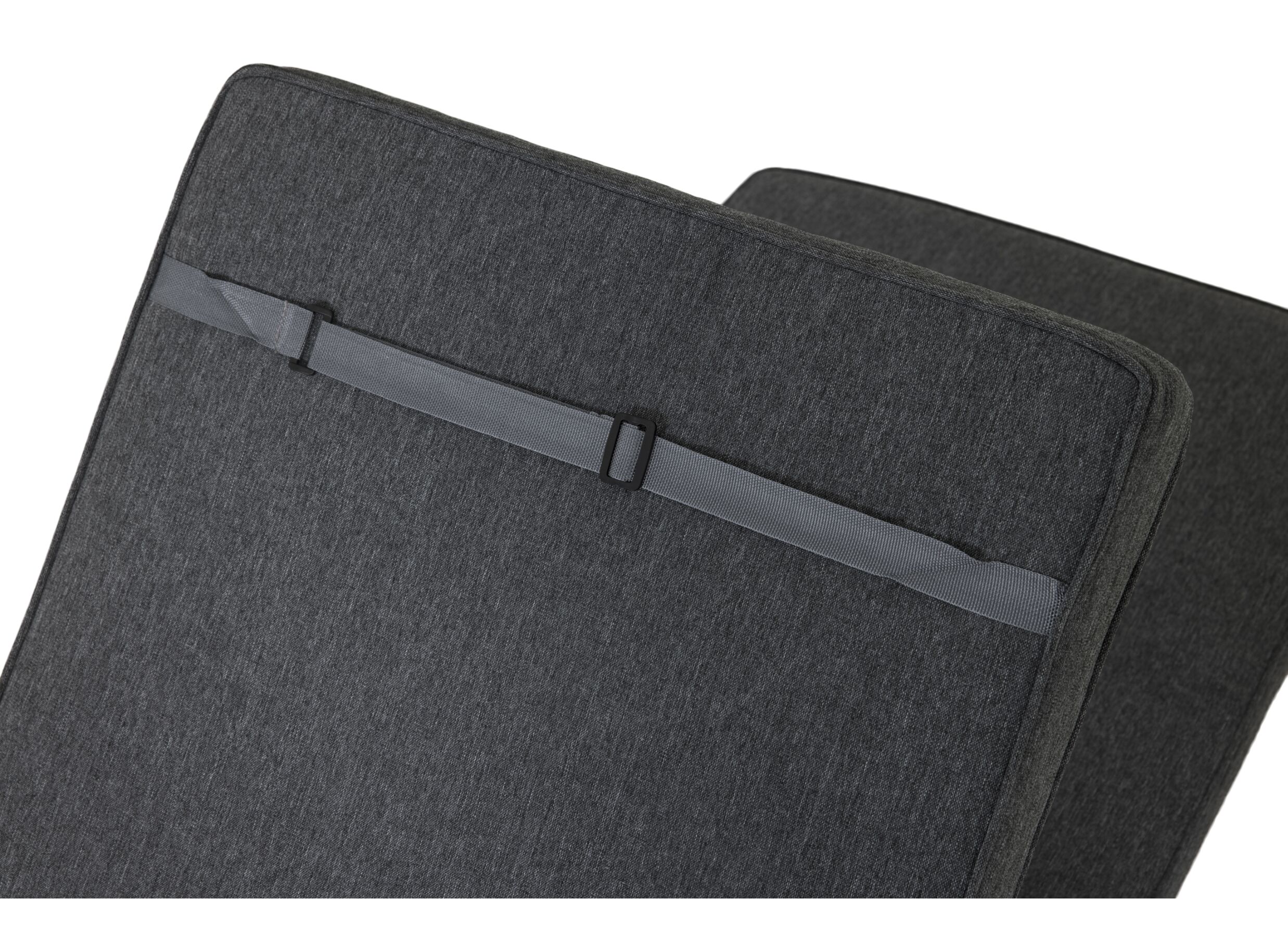 Detailfoto - Ligbedkussen Summertime 190x62cm - polyestervezel - antraciet