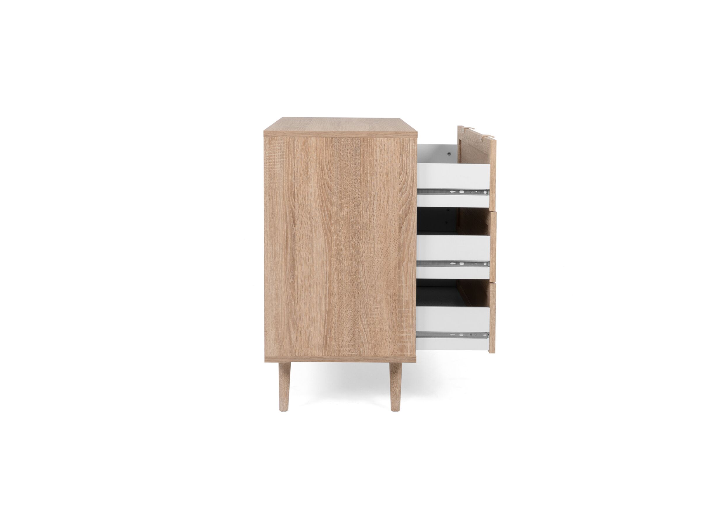 Commode Bali 80x40x80cm - mélamine - chêne sonoma