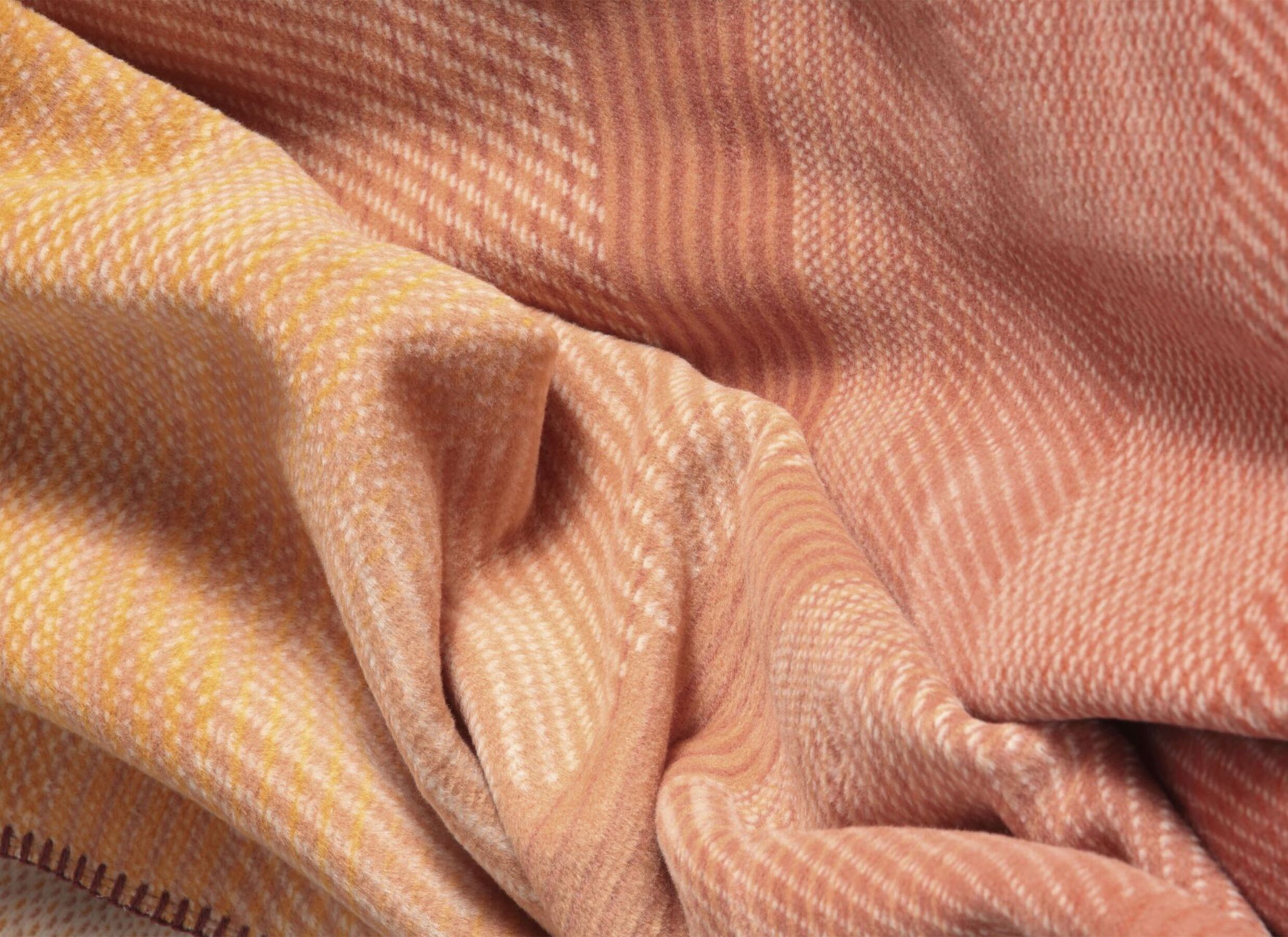 Detailfoto - Plaid Sunset Drift 150x200cm - katoen & polyacryl - multicolor