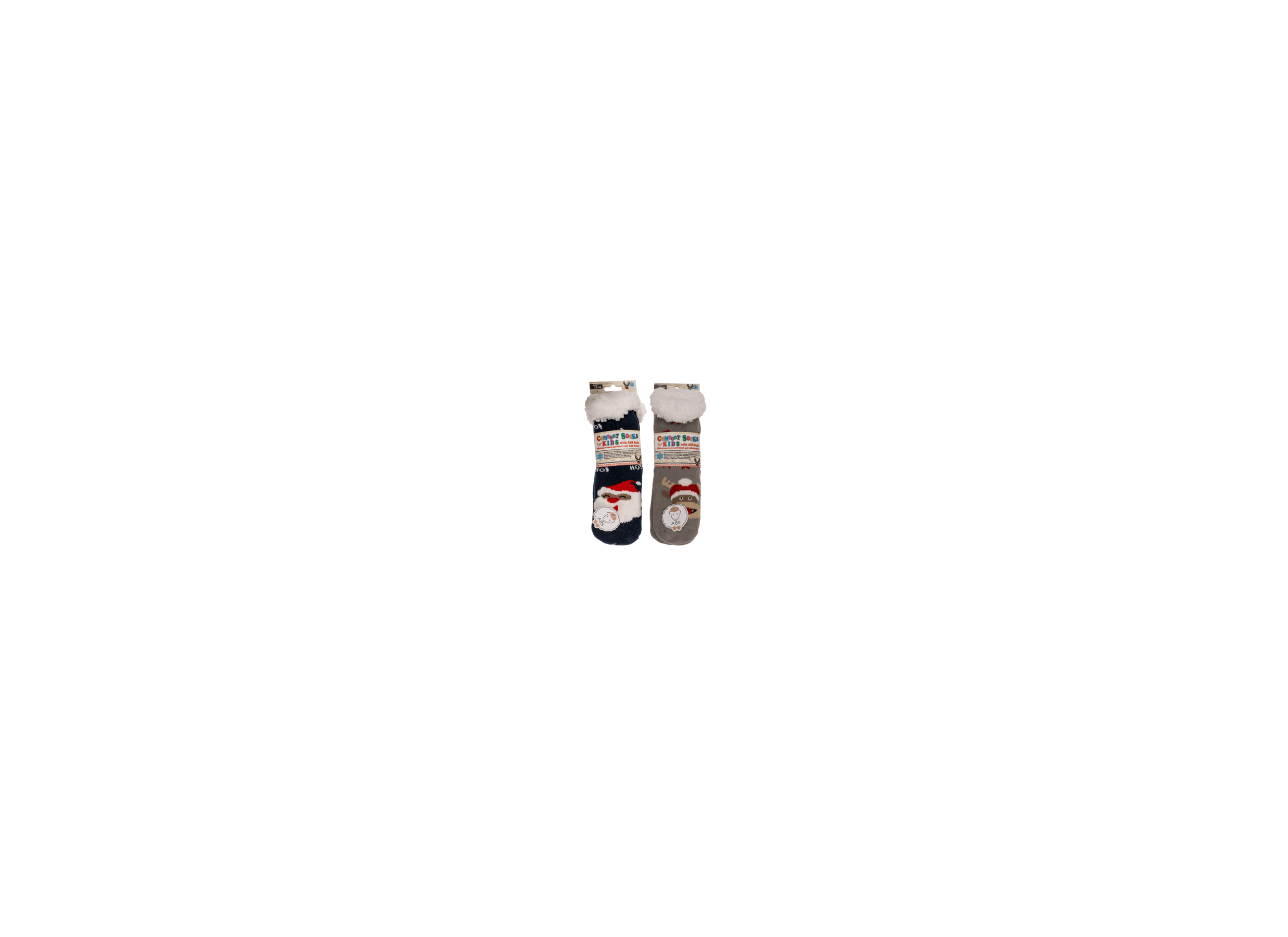 Detail - Chaussettes Comfort Kids Reindeer & Santa Claus taille 22-34