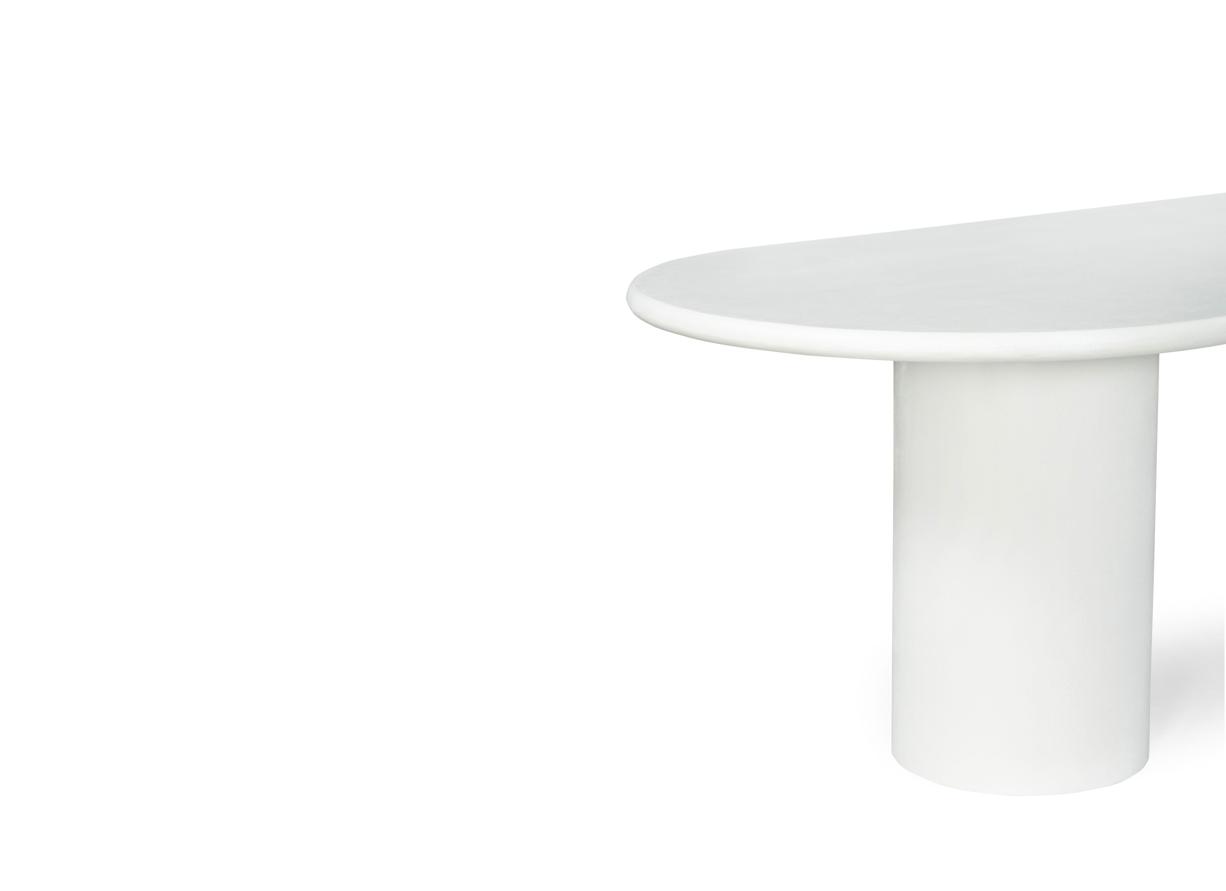 Detail - Table Aspen 240x100cm - décor - ciment blanc
