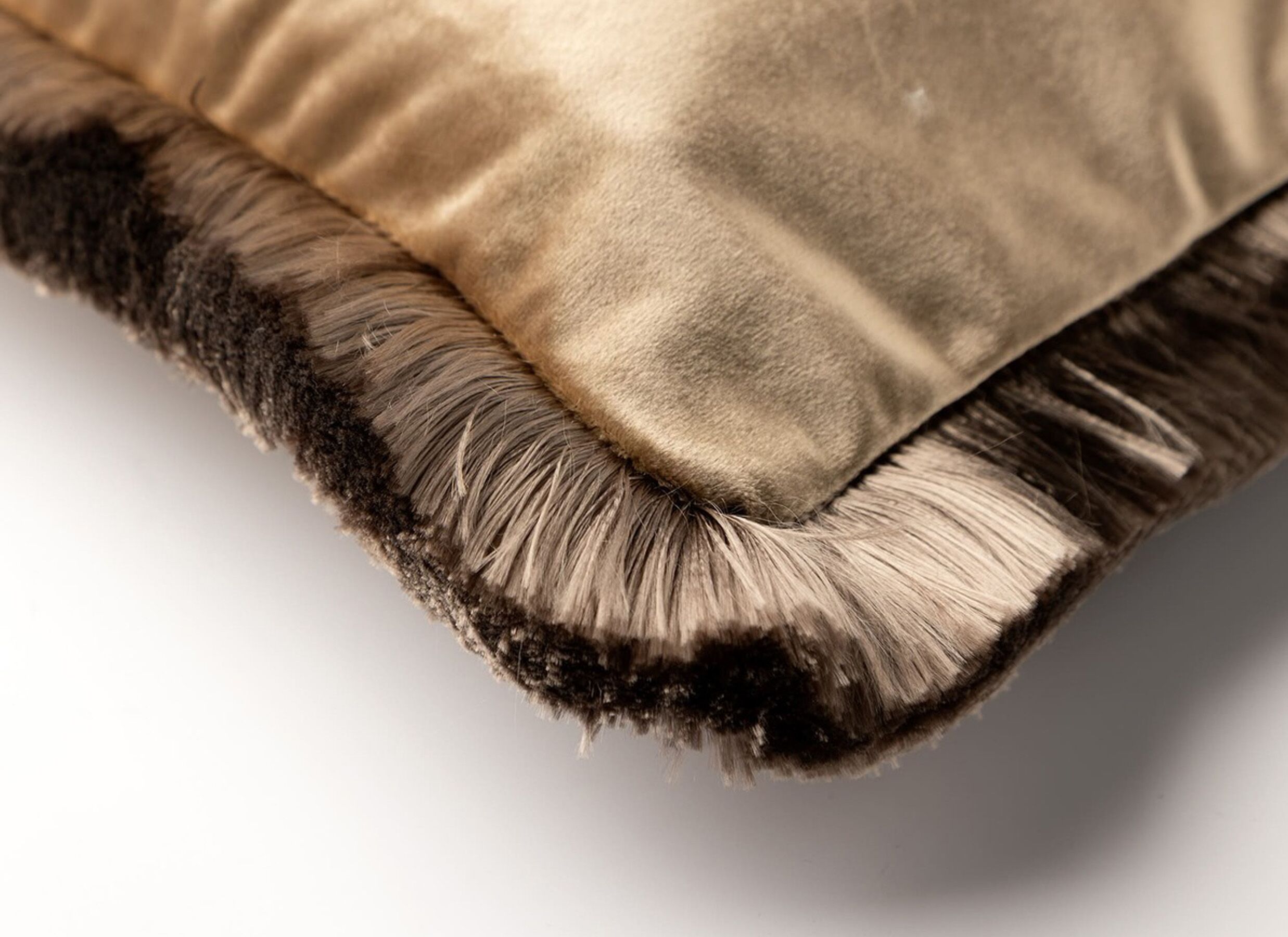 Detail - Coussin Jeanette 45x45cm - tissu - marron