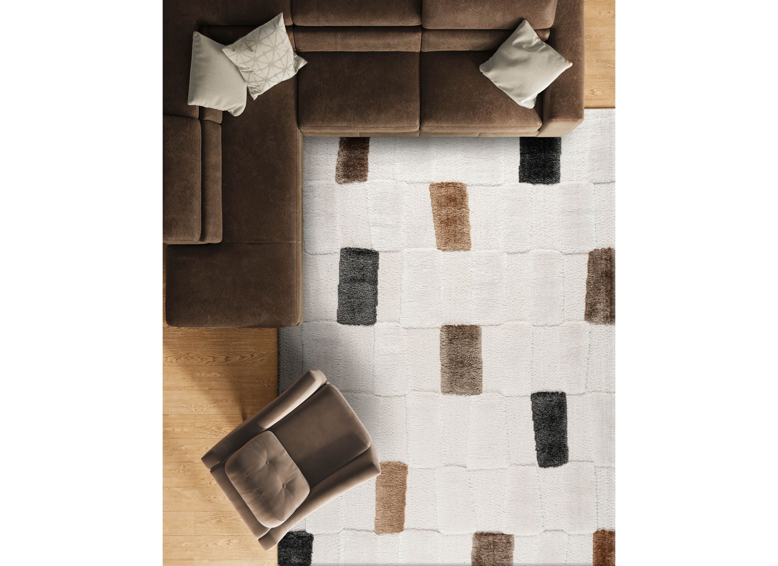 Foto ambiance - Tapis Madagaskar 160x230cm - polyester - multicolore