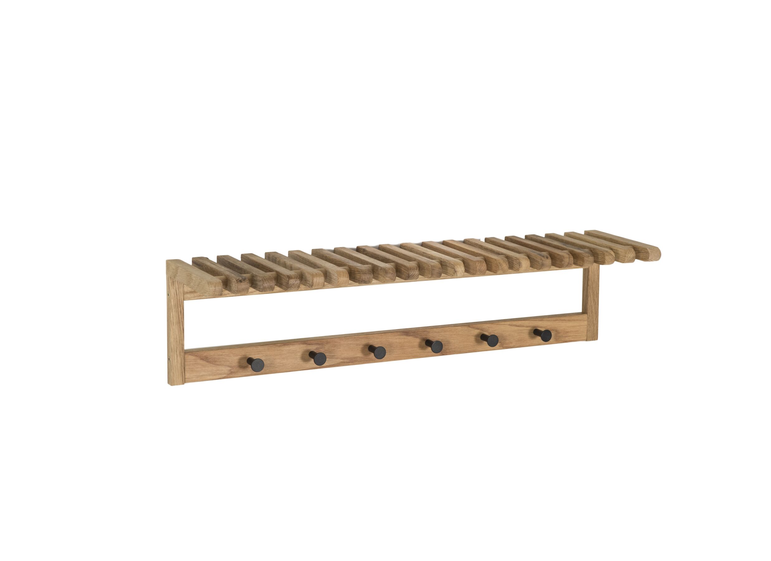 Hoofdfoto - Kapstok Samia 80cm - massief eik - naturel