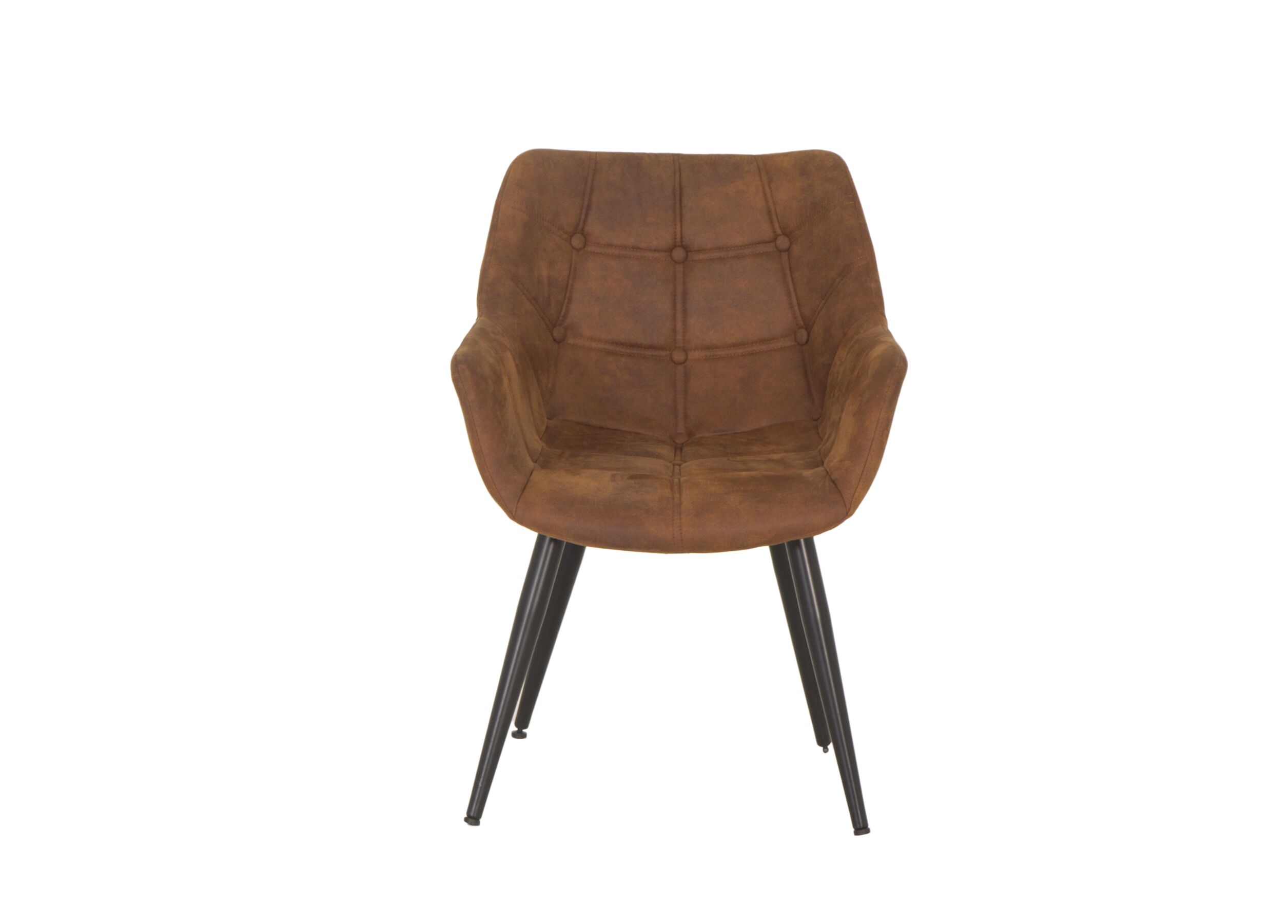 Kuipstoel Cosy 57x60x80cm - microvezel - cognac