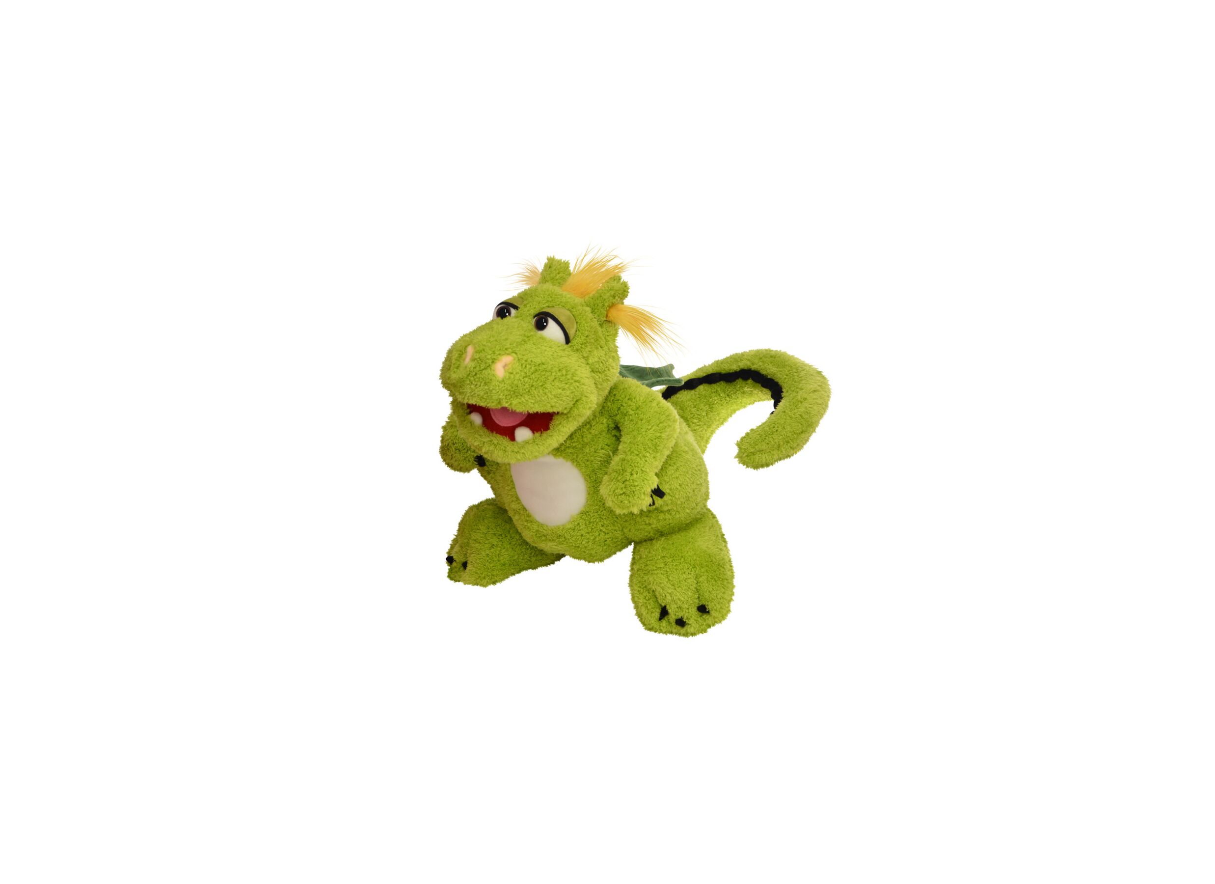 Aperçu - Marionnette à main Filippo le dragon H35cm - polyester - vert