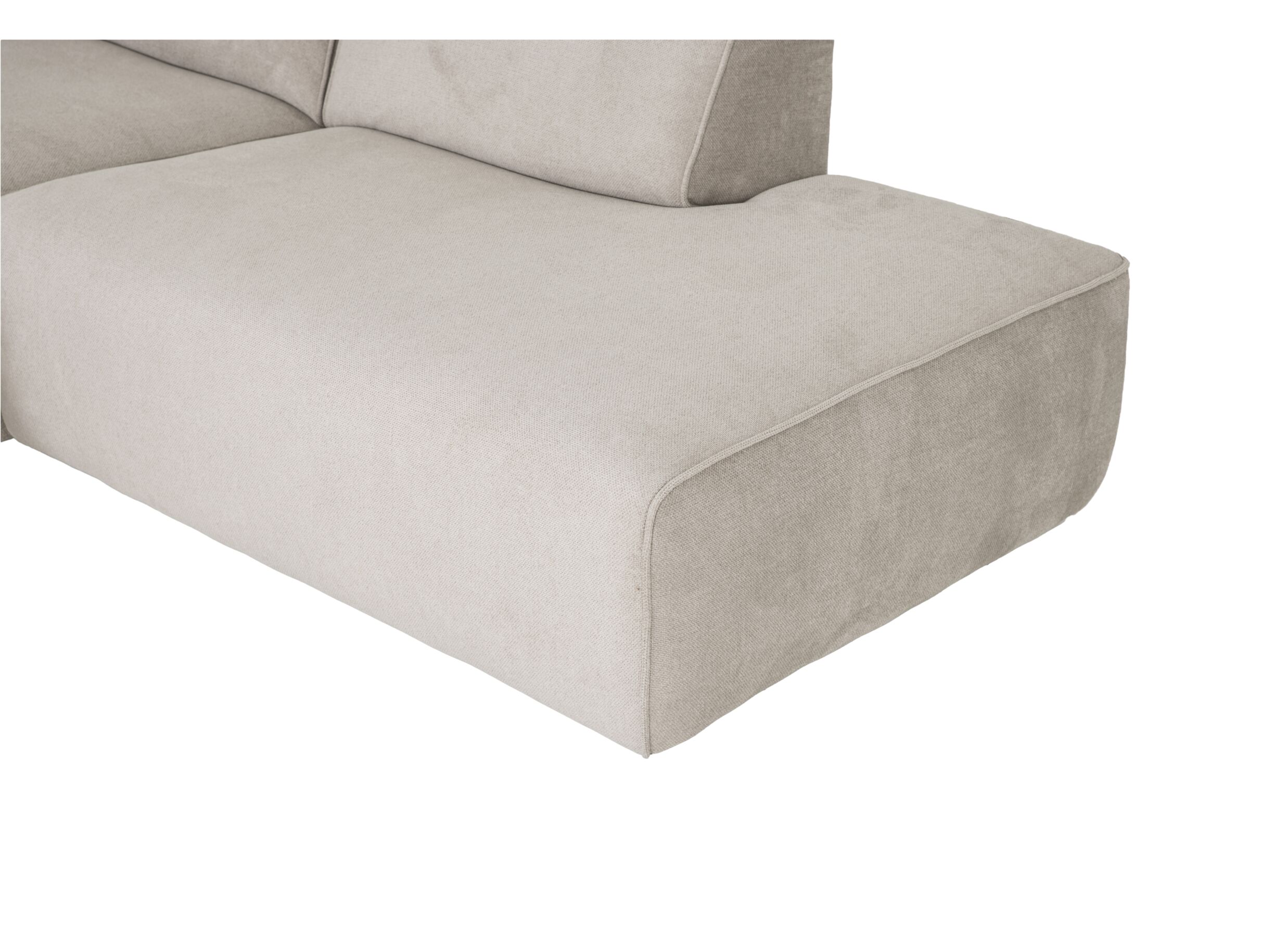 Hoeksalon Enjoy 227x161cm - stof - beige