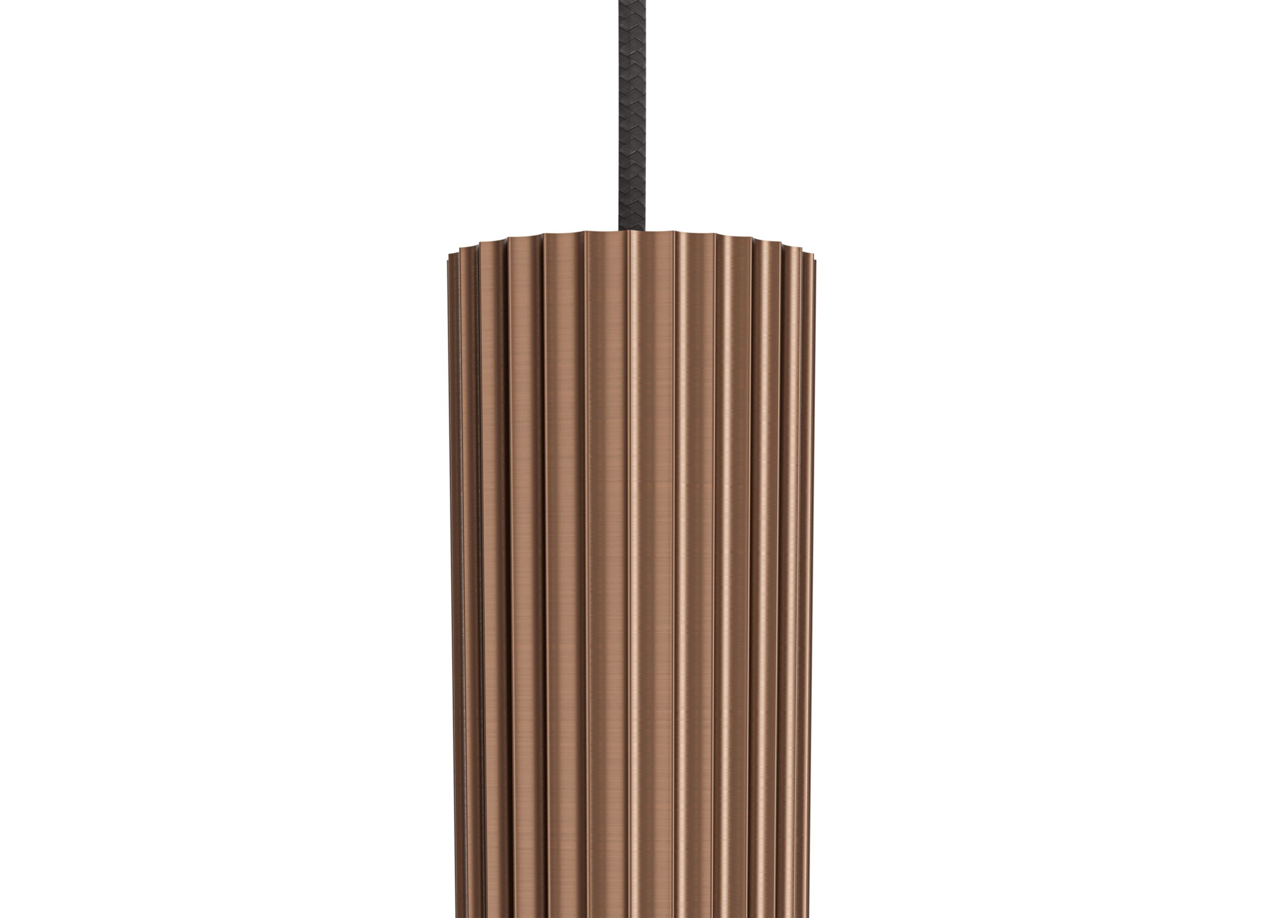 Detail - Suspension Fariolo Ø48xH118cm 3x40W E27 & 3x7W GU10 - acier - bronze