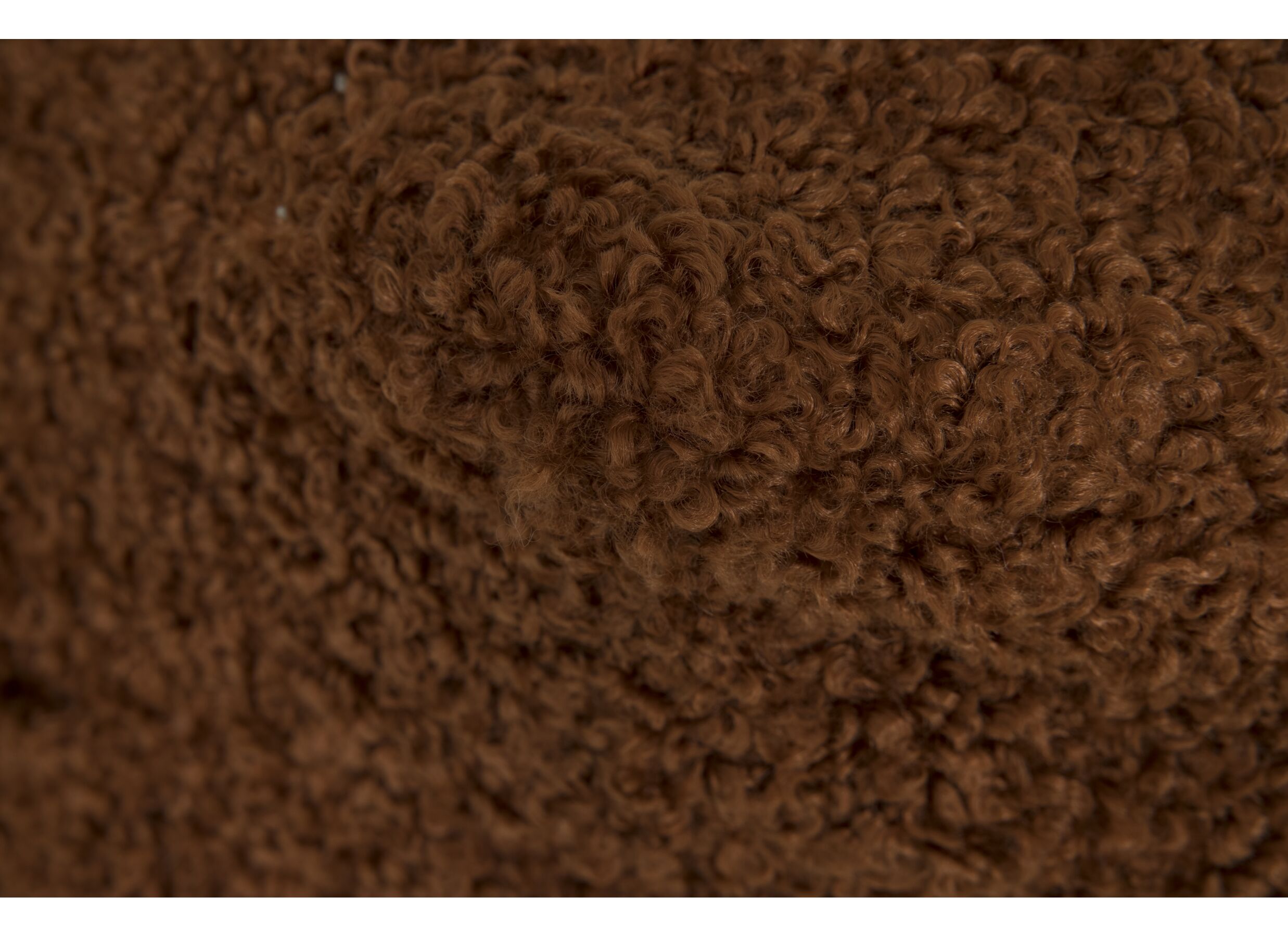 Detail - Pouf poire Karina bouclé brun