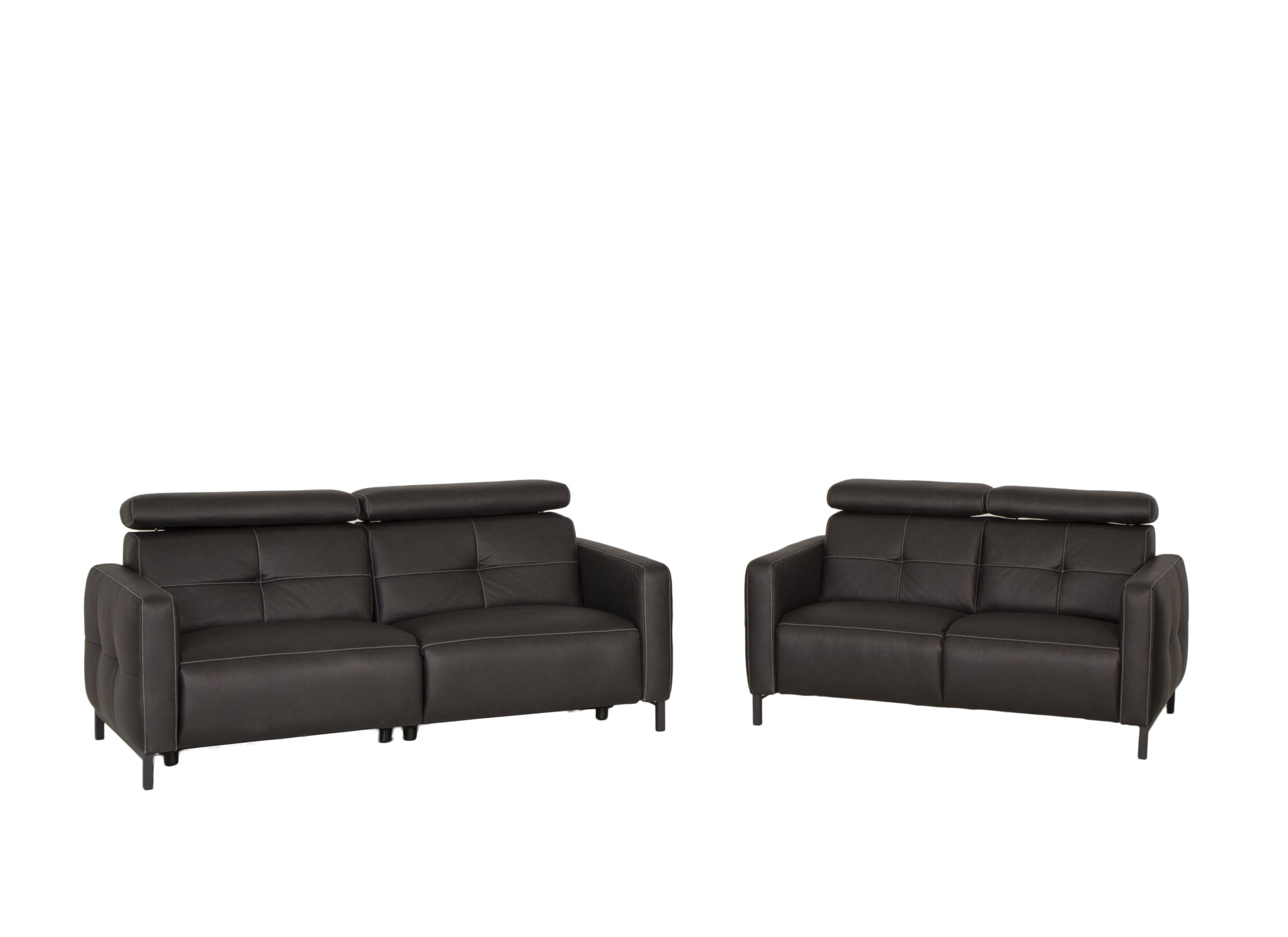 Zetel Dervaux 3+2-zit - stof - antraciet met relax