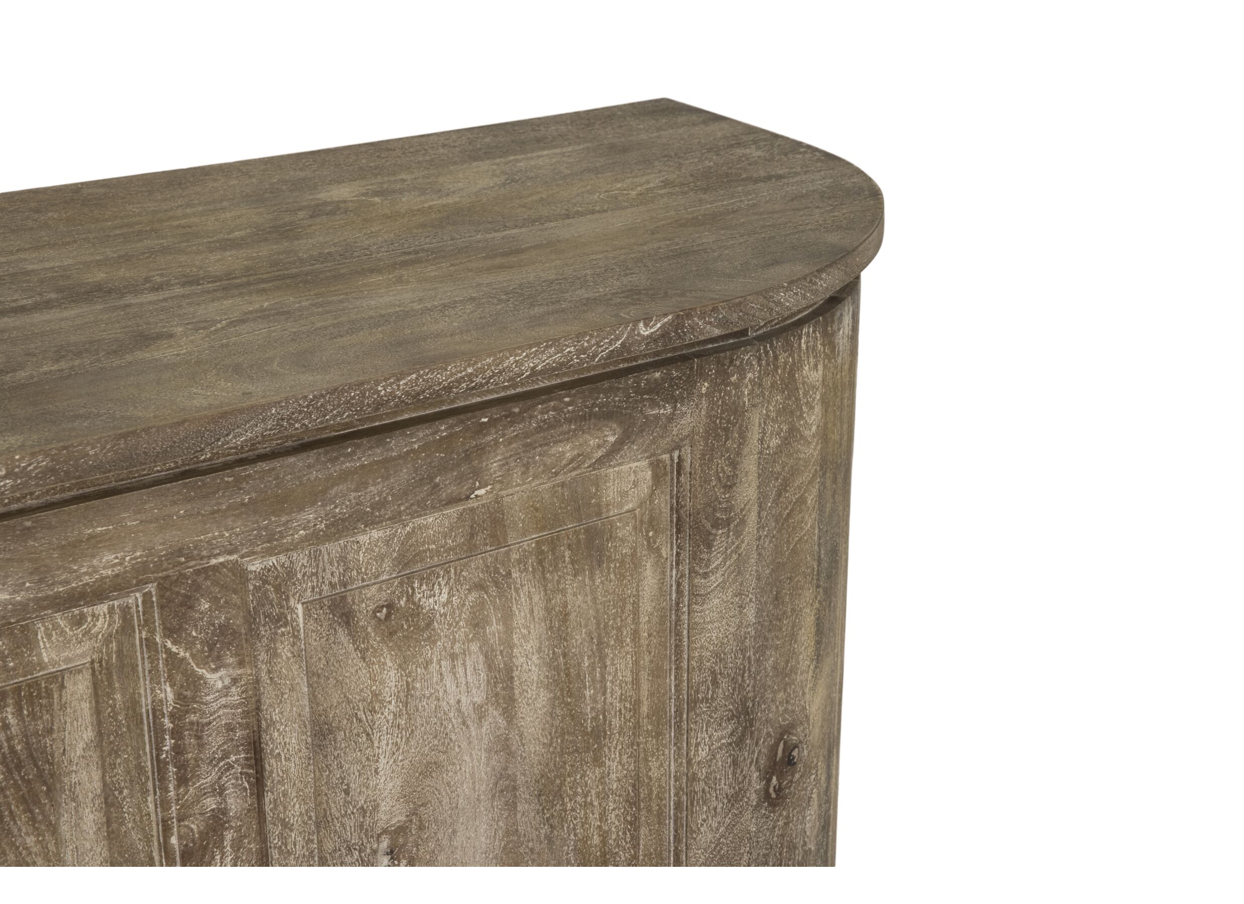 Detail - Meuble Bar Leone 146cm - manguier massif - sandblast