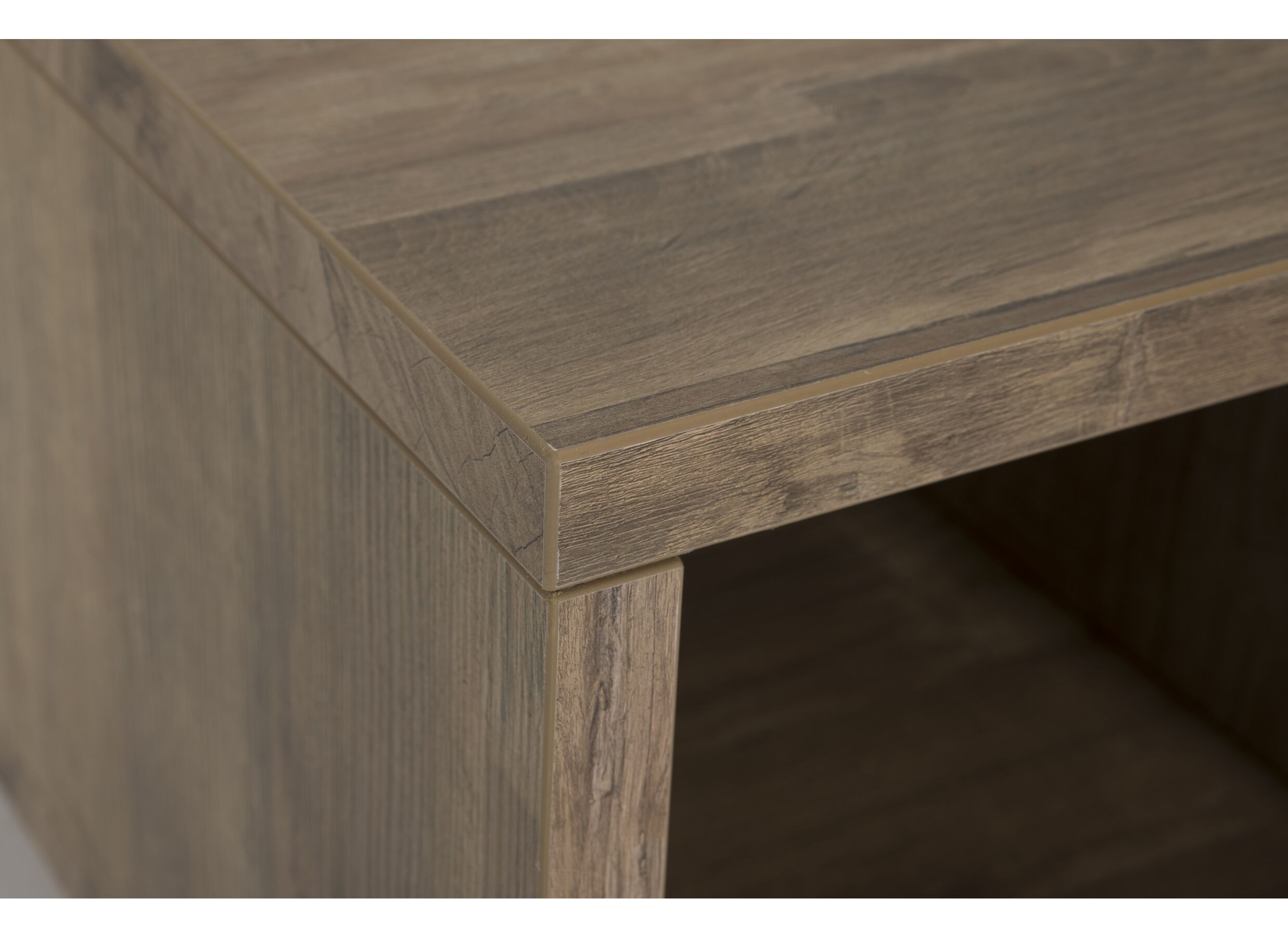 Detail - Table basse brun avec rangement