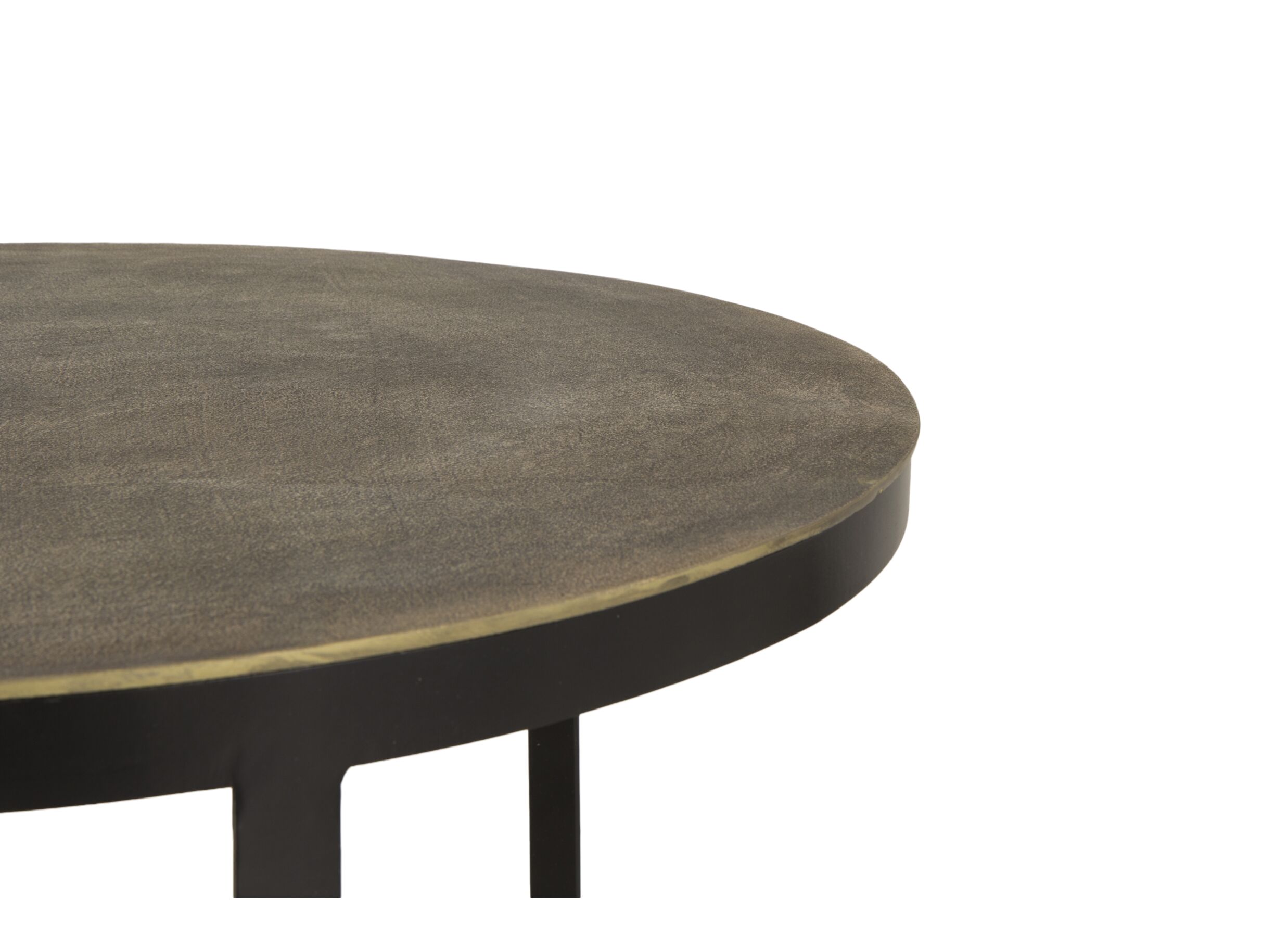 Detail - Table basse Brass Ø75/Ø60cm - métal - antique brass lot de 2