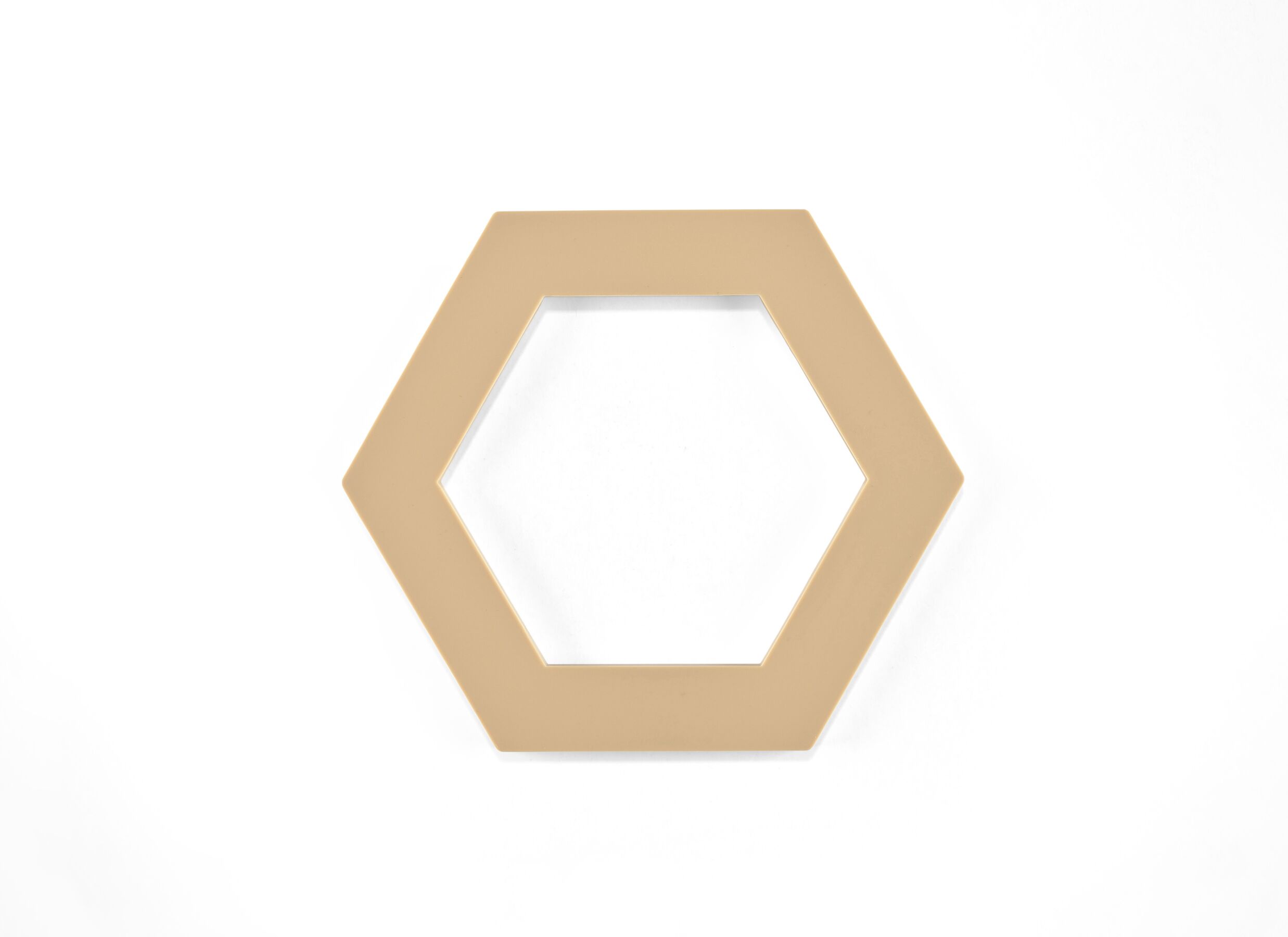 Pannenonderzetter 16x14cm - silicone - latte - Sous-plat 16x14cm - silicone - latte