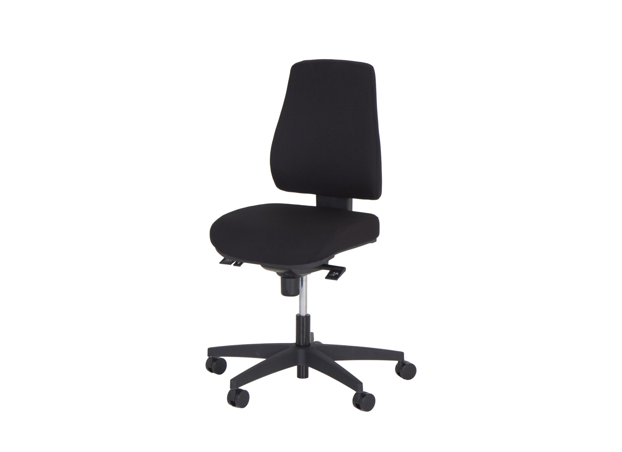 Chaise de bureau Sigmund noir - Chaise de bureau Sigmund 47x49x107cm - tissu - noir