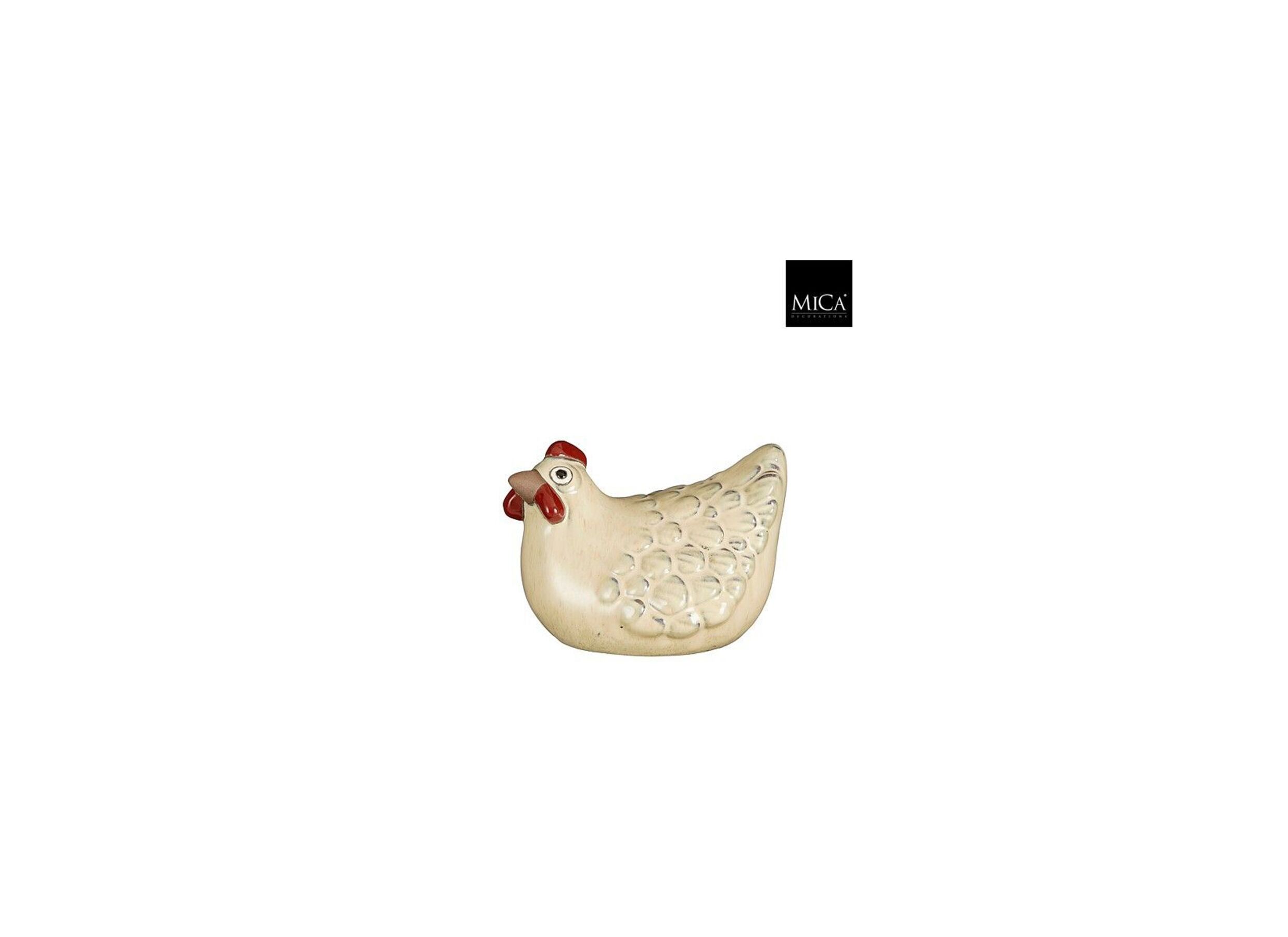 Figuur Kip H15cm - keramiek - wit - Figuur Kip H15cm - keramiek - wit