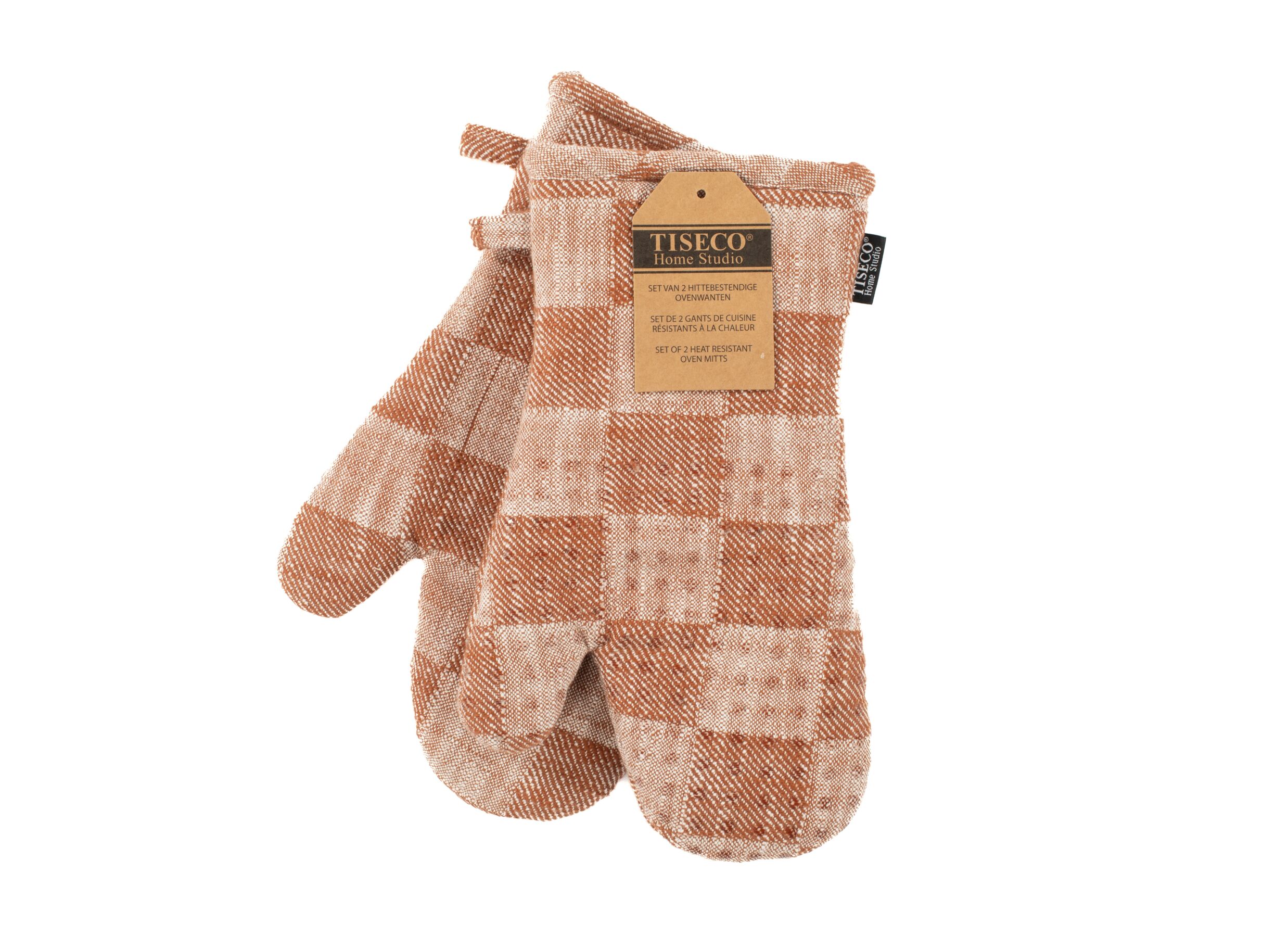 Ovenwant Harriet 18x32cm - katoen - roest set van 2 - Gant isolant Harriet 18x32cm - coton - rouille lot de 2