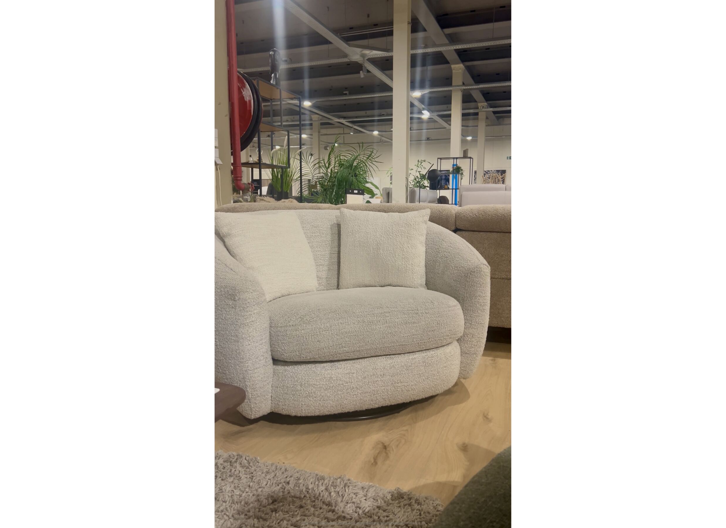 Foto ambiance - Fauteuil pivotant Rush 133x104x76cm - tissu - coton