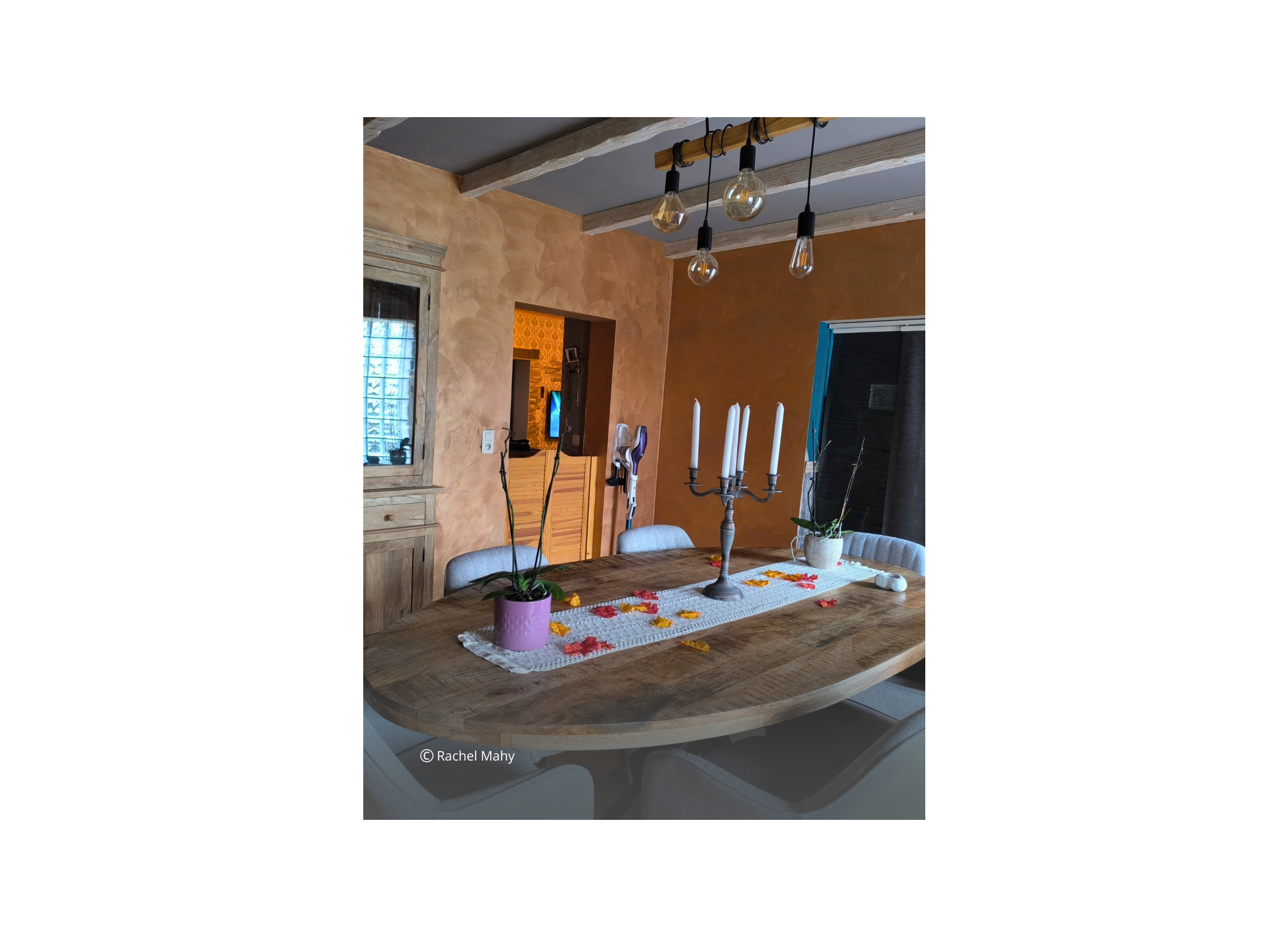 Foto ambiance - Table Andaman 220x110cm - manguier massif - naturel