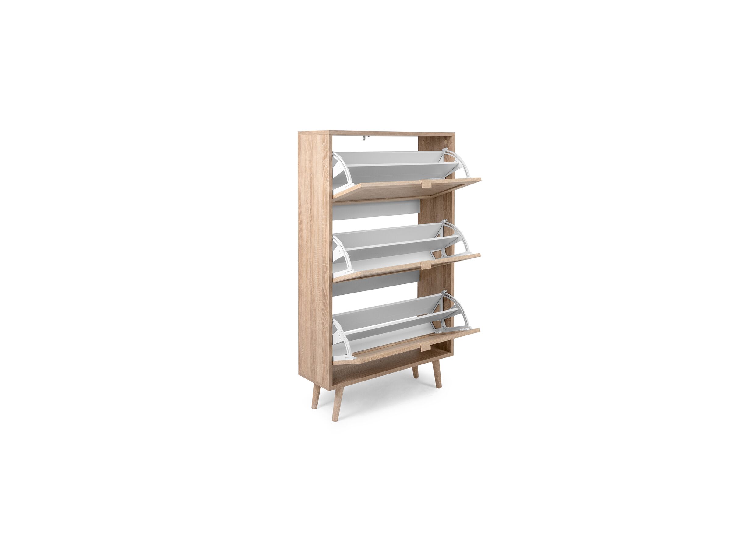 Schoenenkast Bali 70x24x125cm - melamine - sonoma eik
