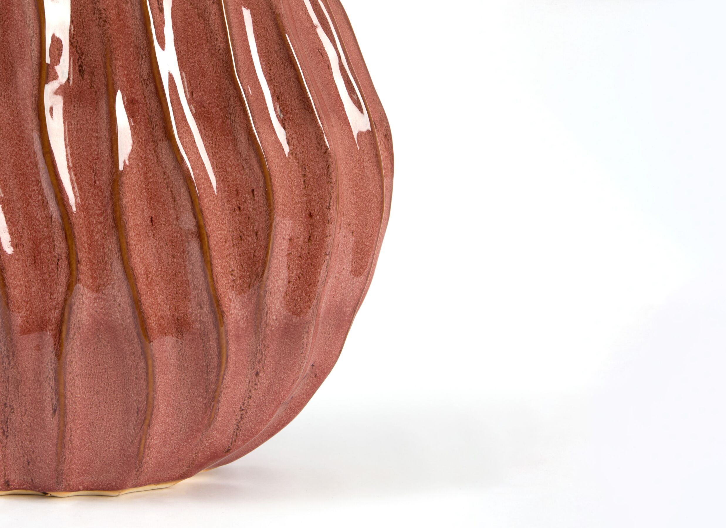 Detail - Vase Poduri H42cm - céramique - rose foncé