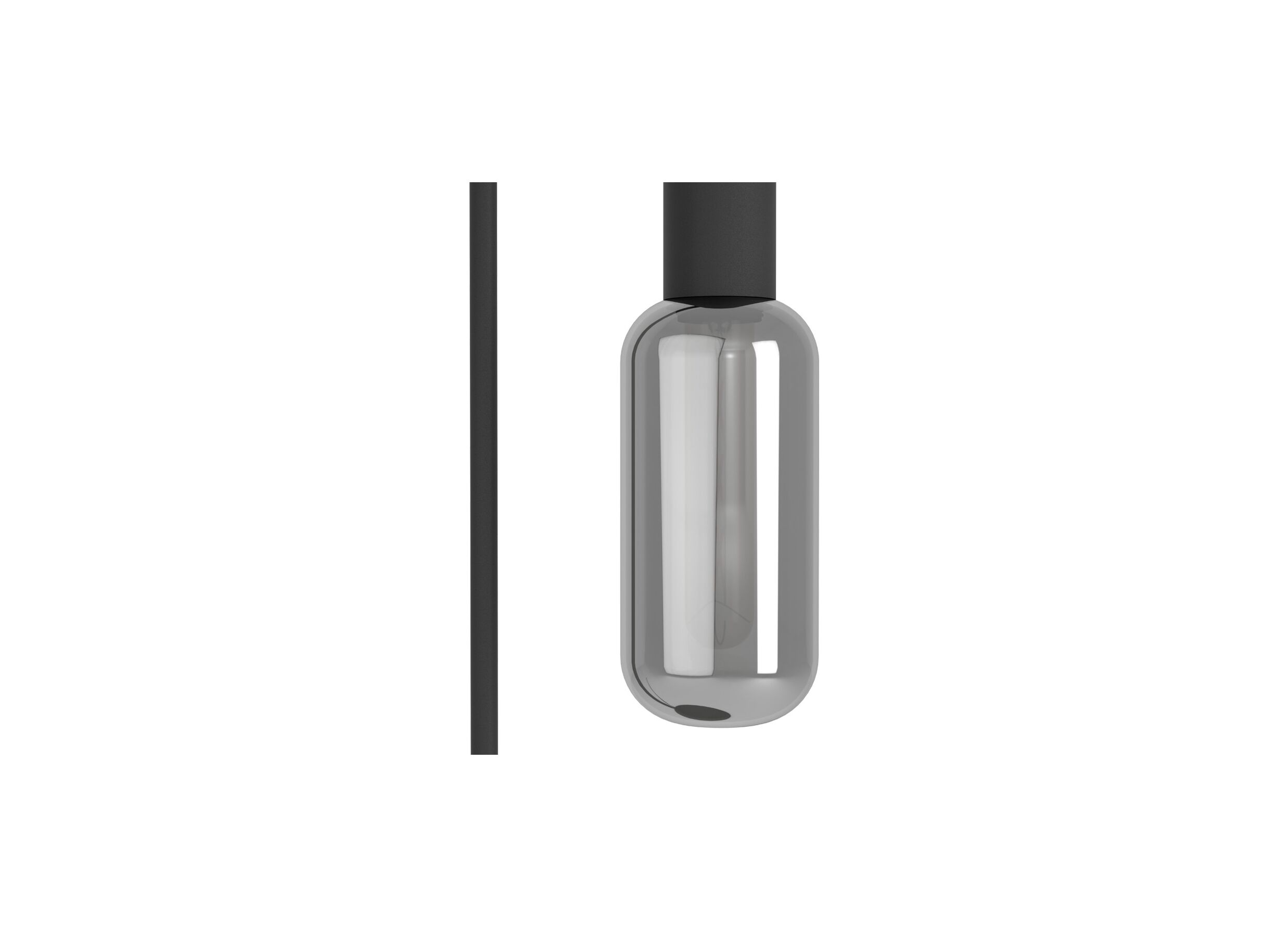 Detail - Lampe de table Maione E27 H50,5cm acier noir