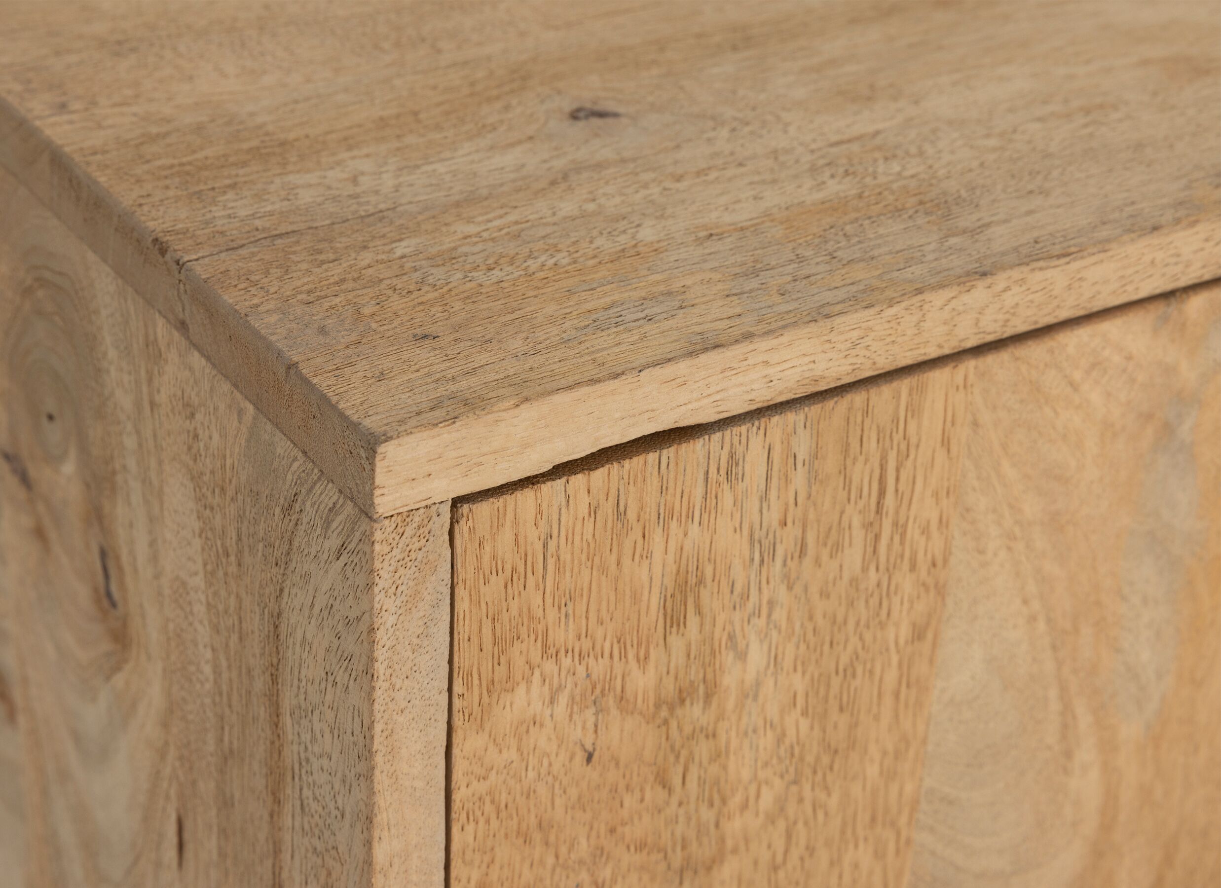 Detailfoto - Tv-meubel Morgane 90cm - mango massief - naturel
