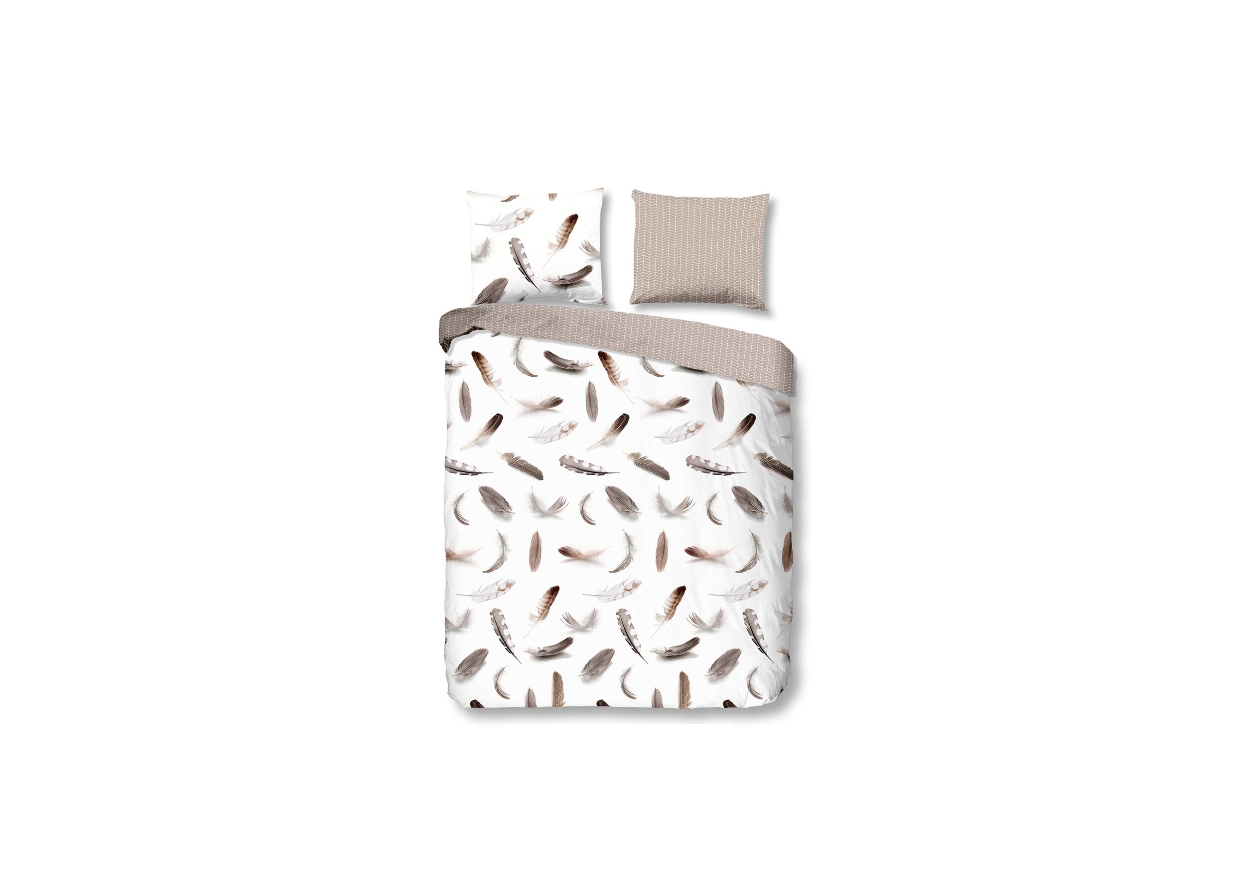 Dekbedovertrek Feathers 240x220cm flanel - Housse de couette Feathers 240x220cm flanelle