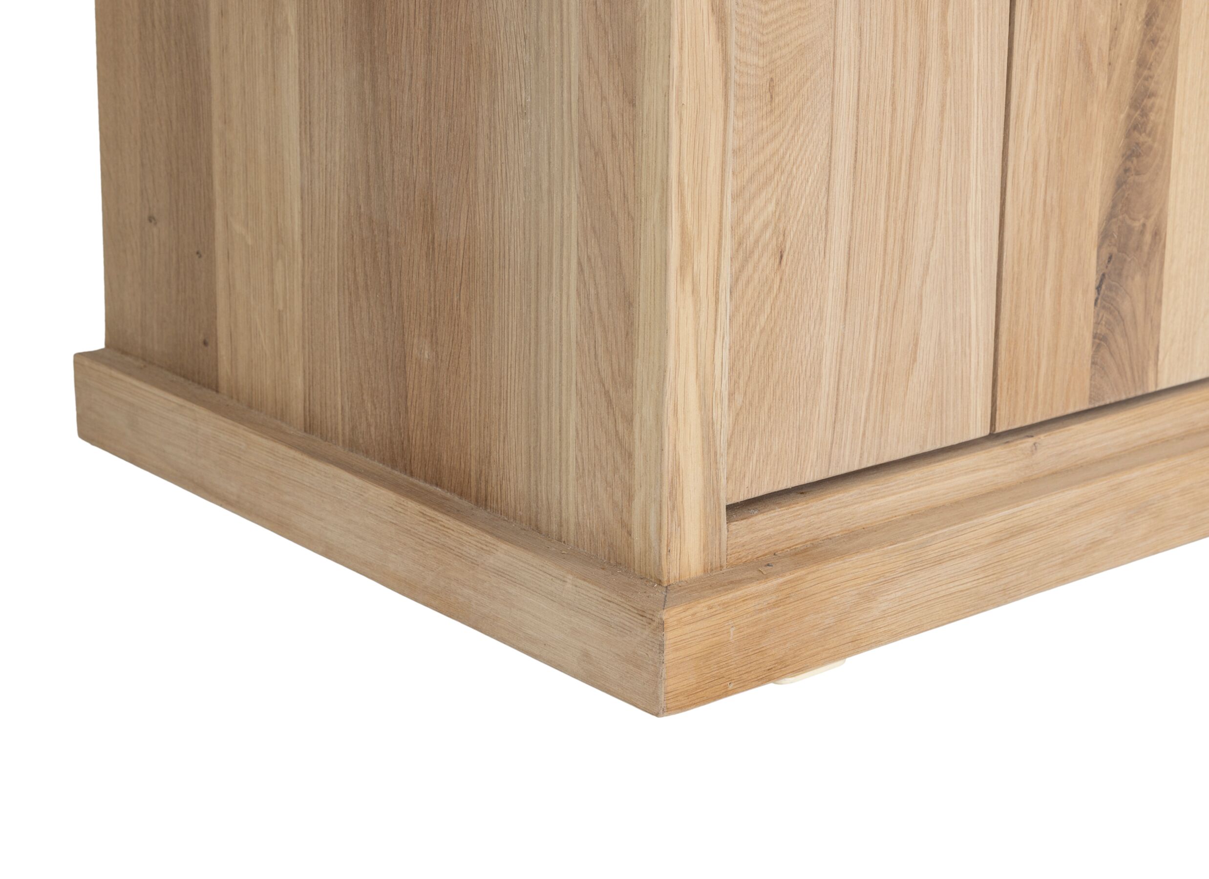 Detailfoto - Vitrinekast Grimaldi 230cm - eik massief - naturel