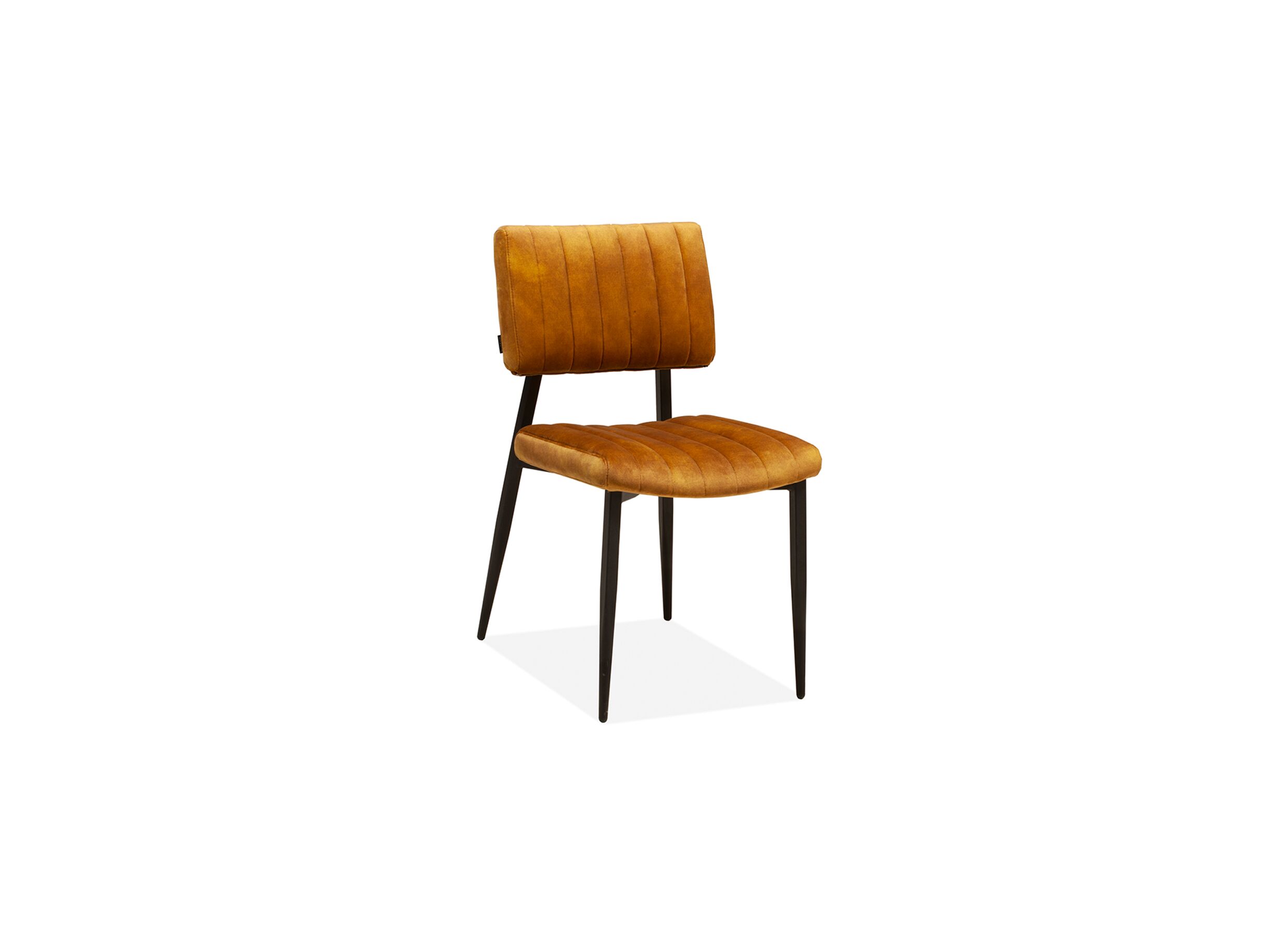 Stoel Ivan 48x60x85cm - stof - goldy gold