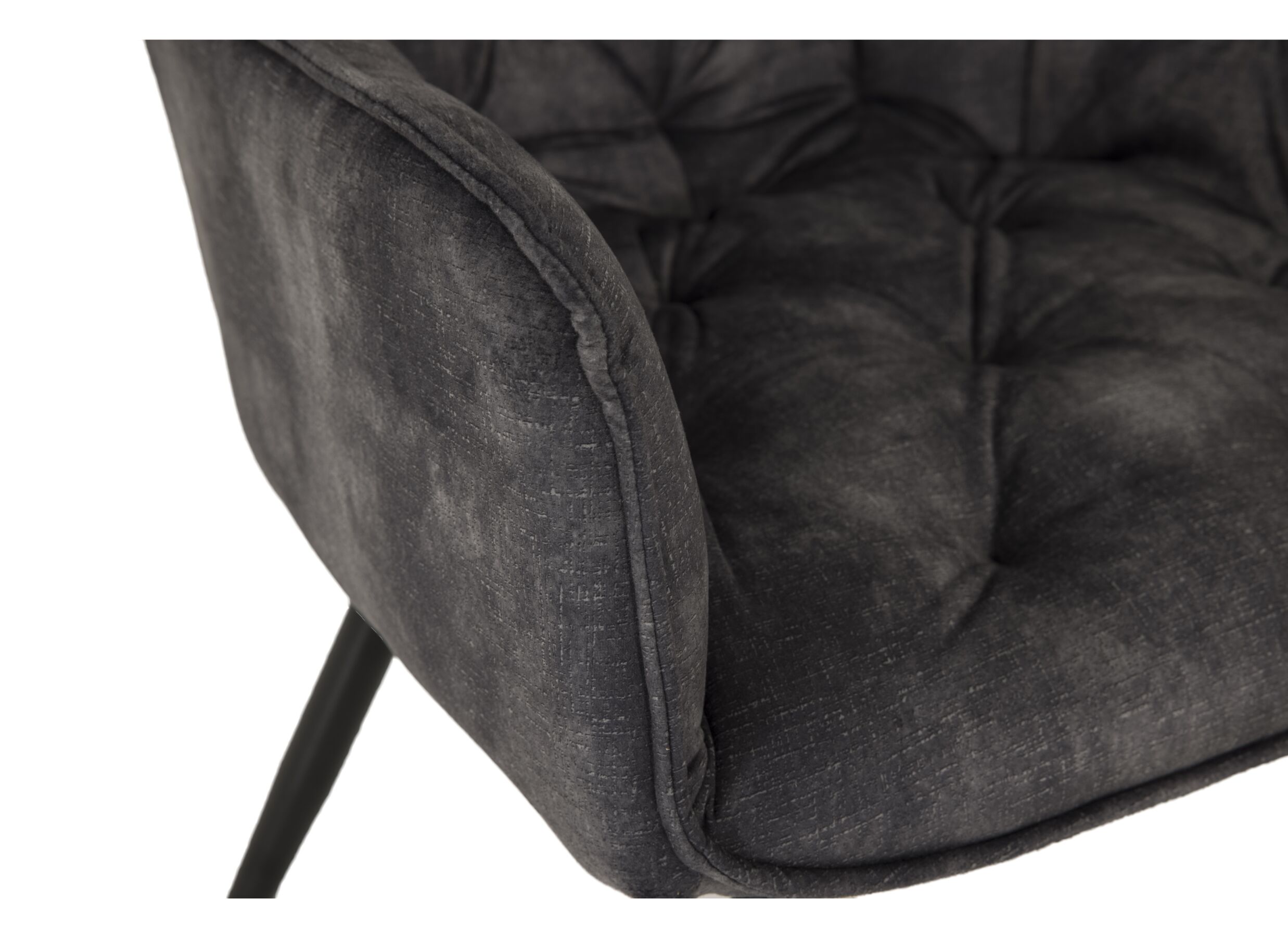 Stoel Sylt 56x60x83cm - stof - grijs