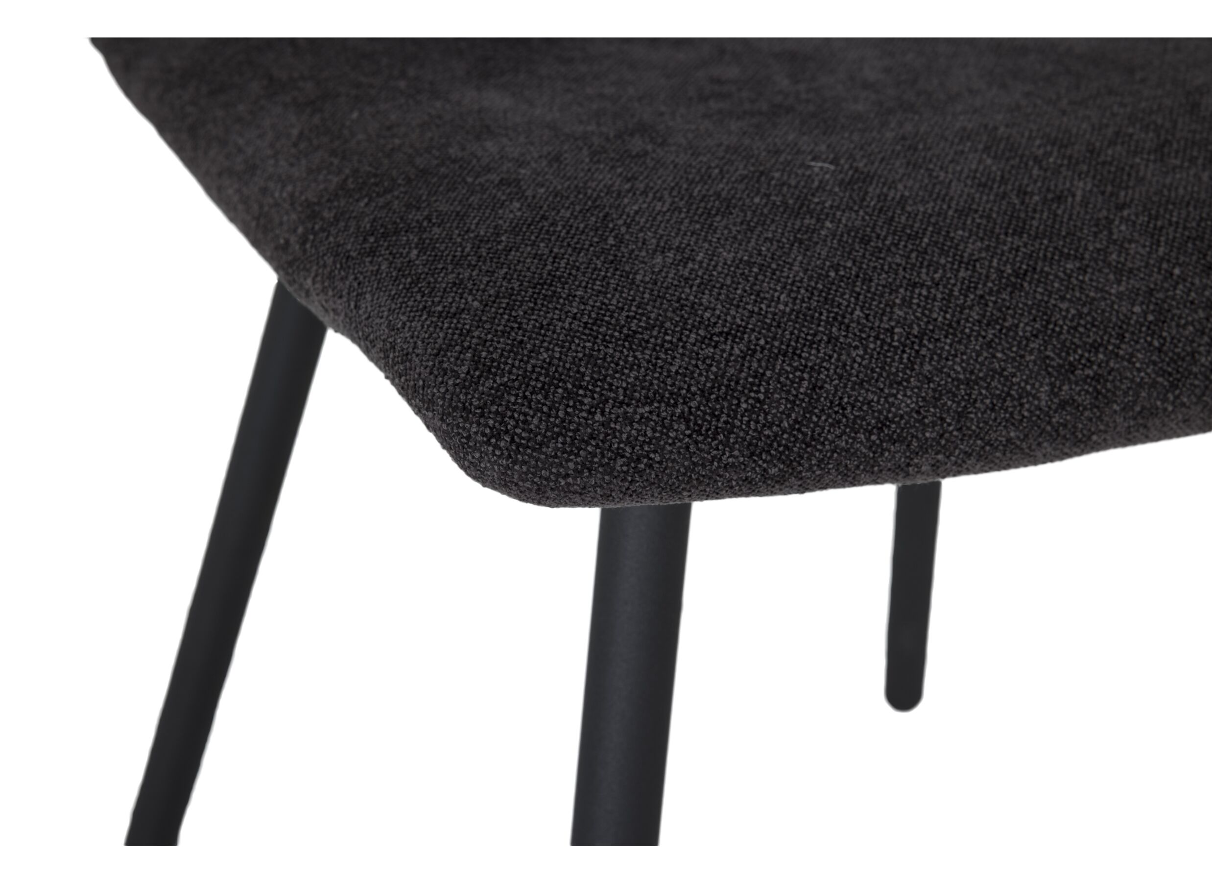 Stoel Pisa 44,5x55,5x82cm - metaal/polyestervezel -antraciet