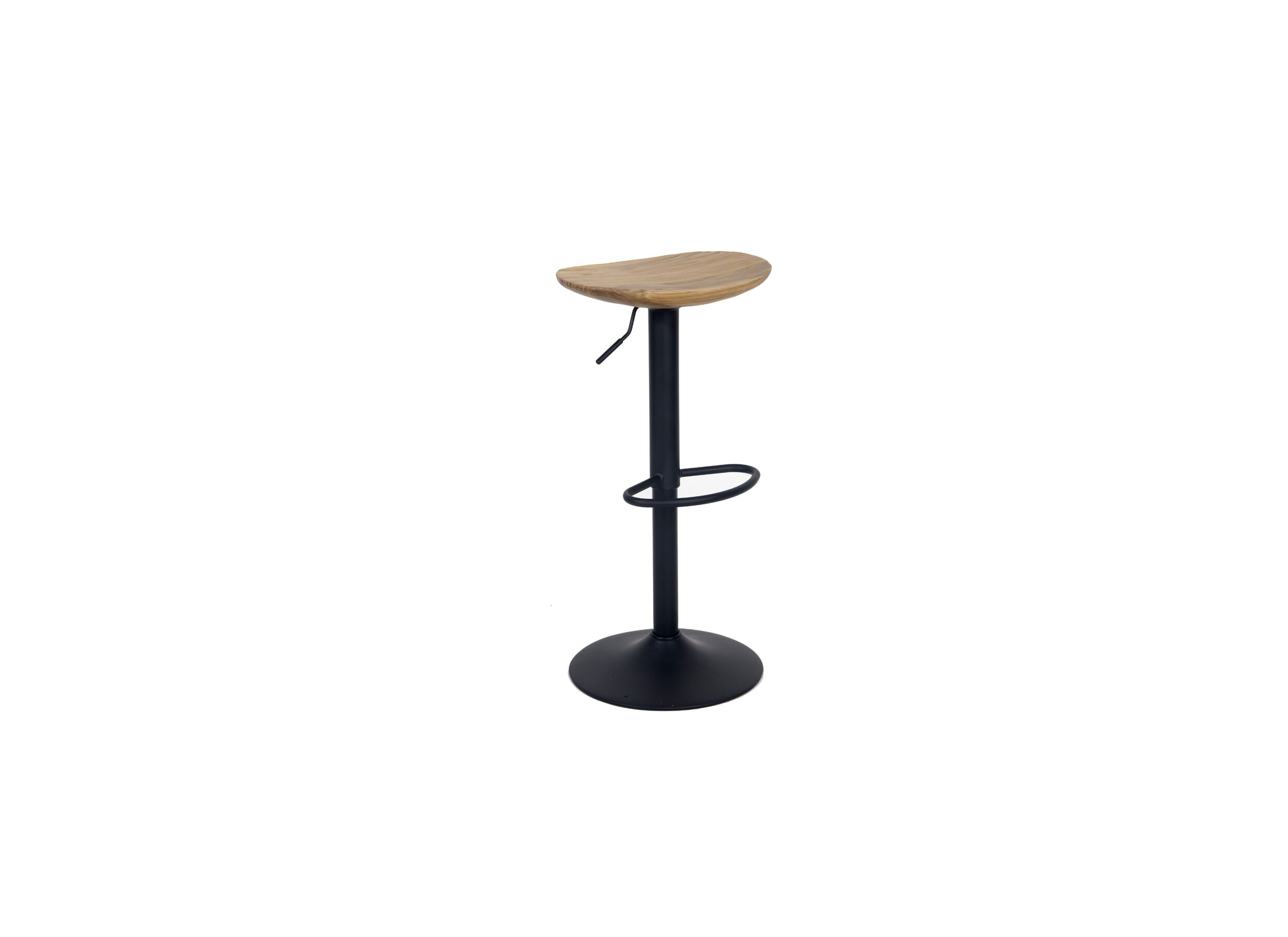 Barkruk Lingua ZH59-80cm - metaal - naturel & zwart